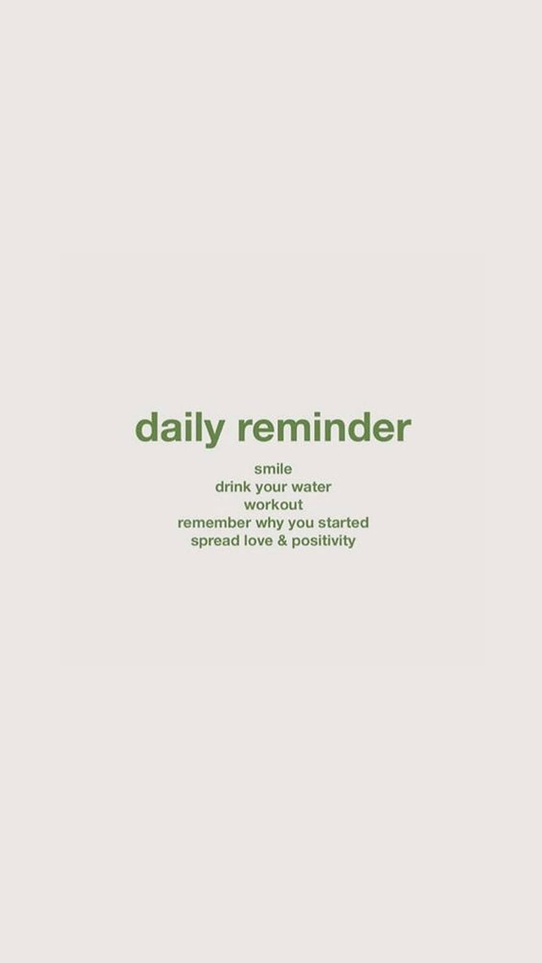 Positive Daily Reminders And Quotes Background
