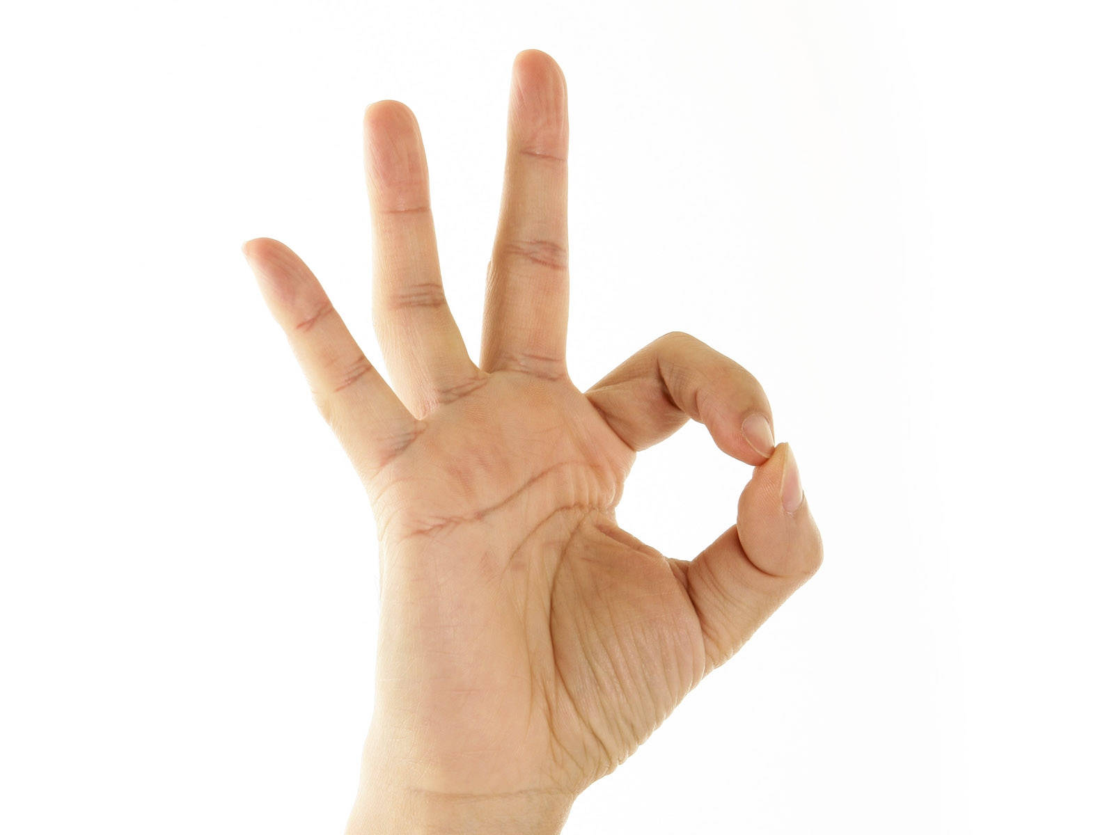 Positive Hand Gesture Sign Background