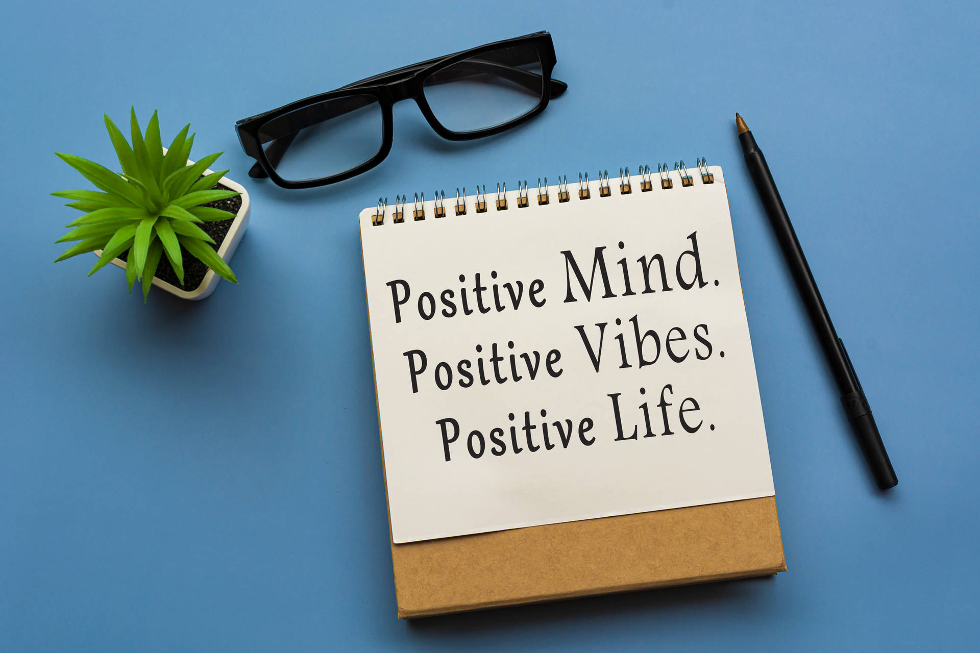 Positive Mind Vibes Life Quotes Background