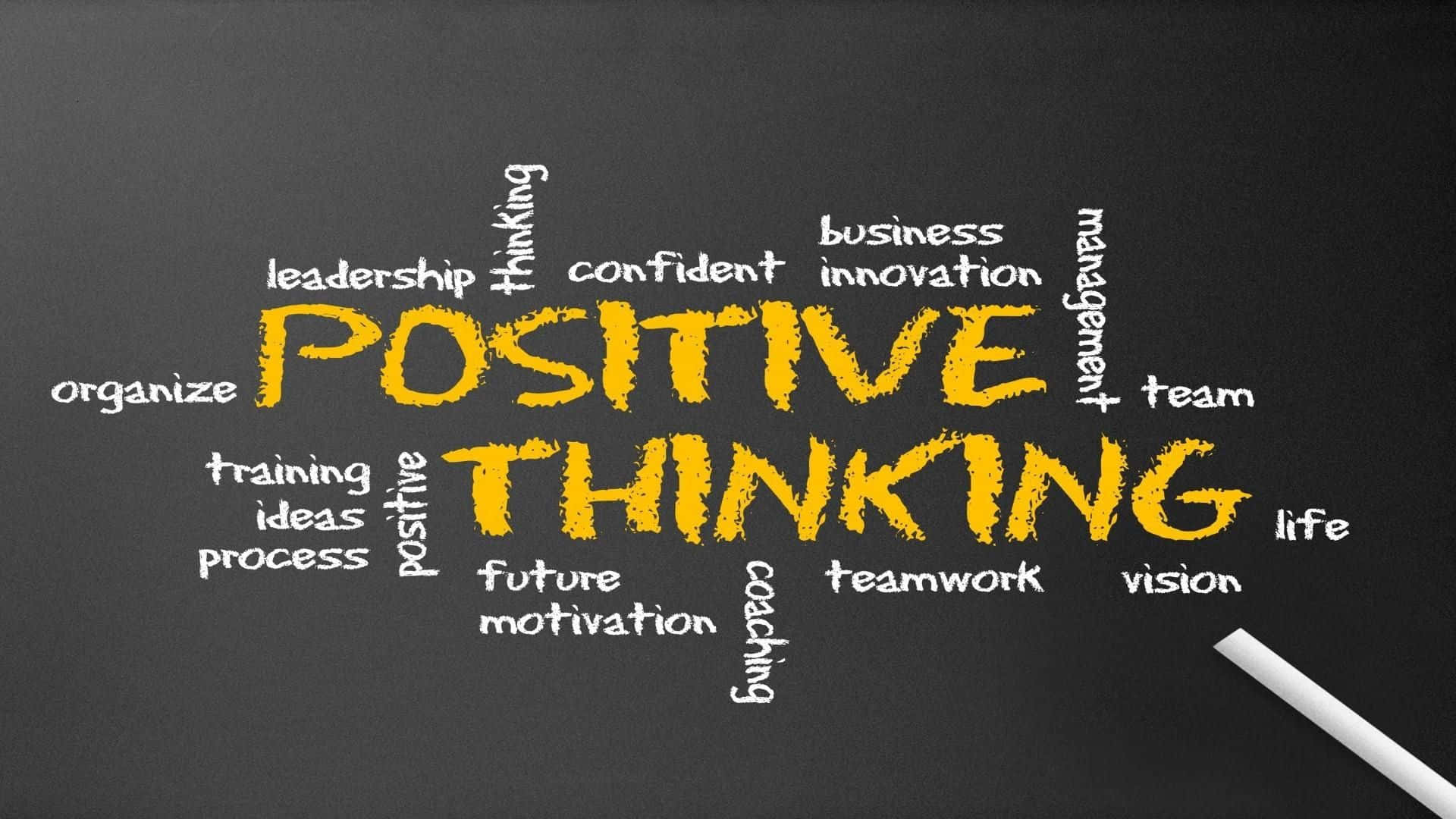 Positive Thinking Inspirational Concept Background