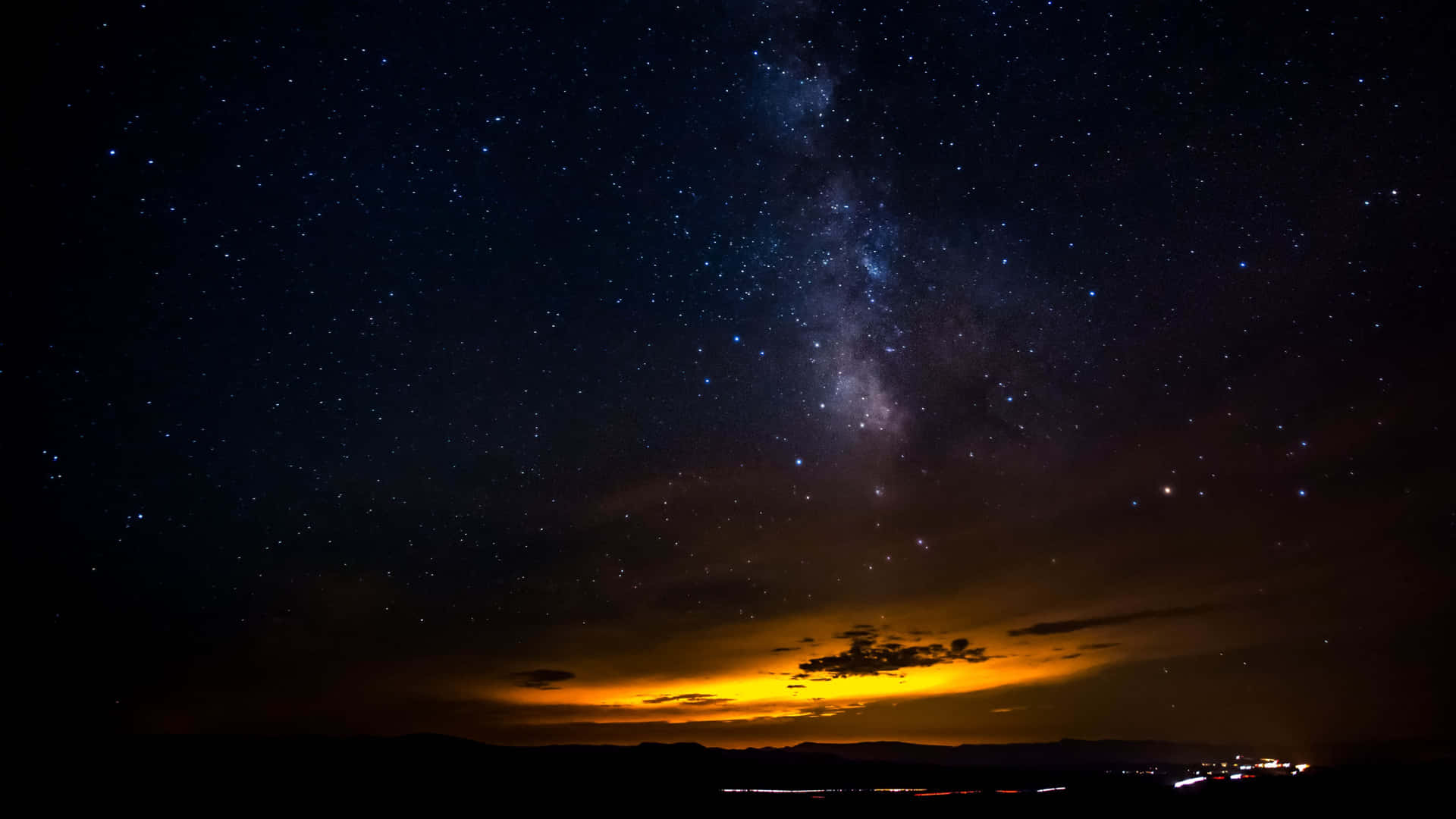 Possible Sunset And Night Skies Overlapping Background