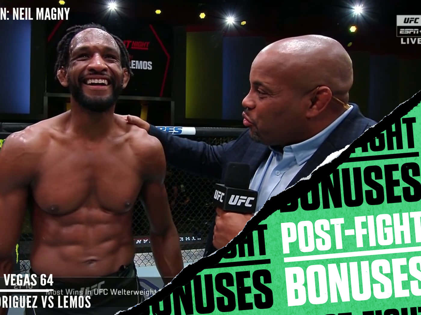 Post-fight Neil Magny Background