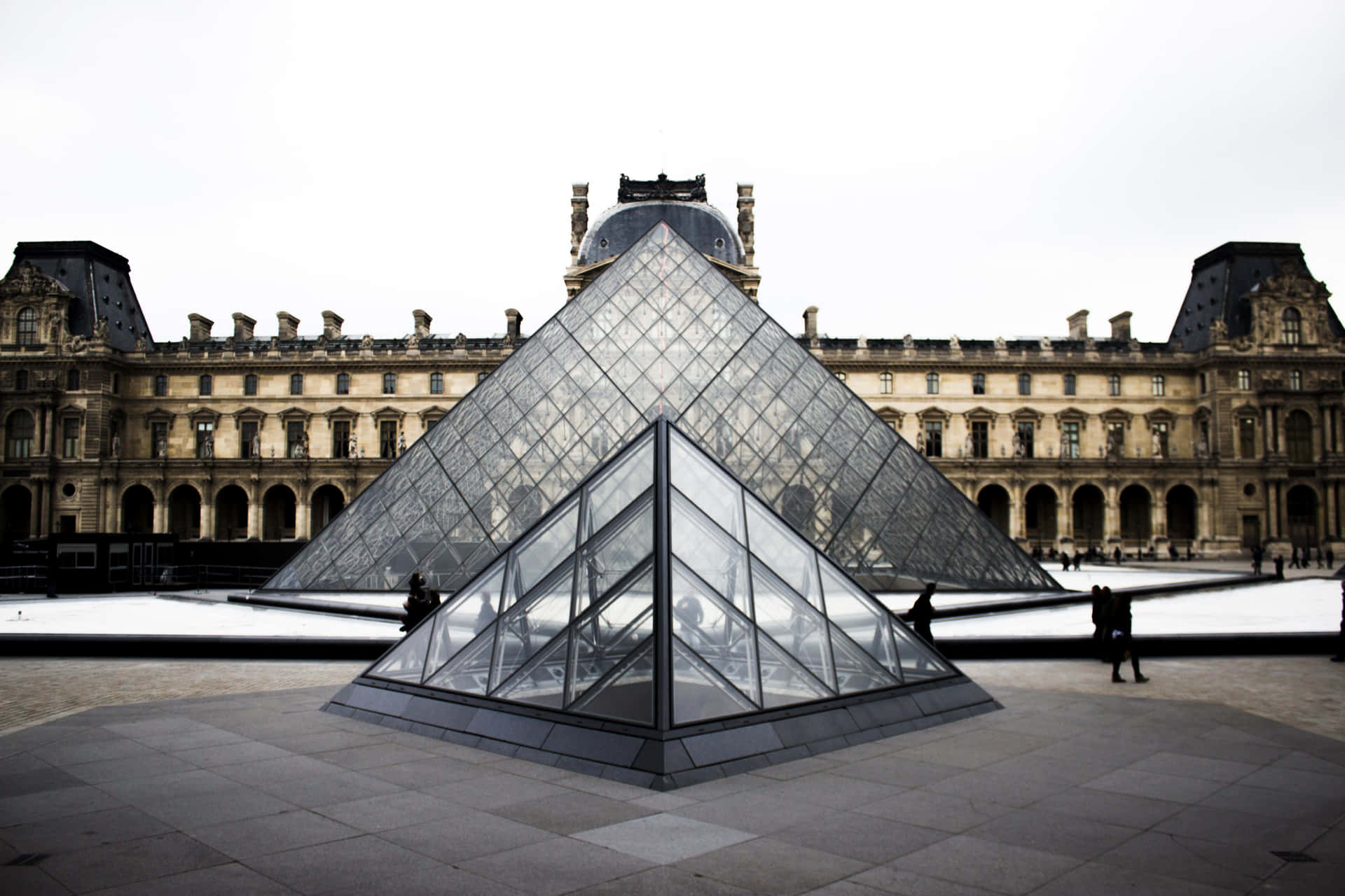 Post Modernism Architecture Louvre Museum Background