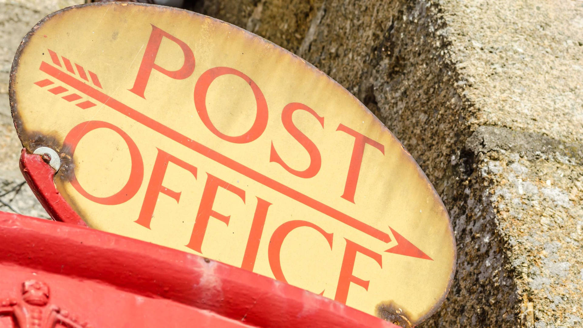 Post Office Old Signage Background