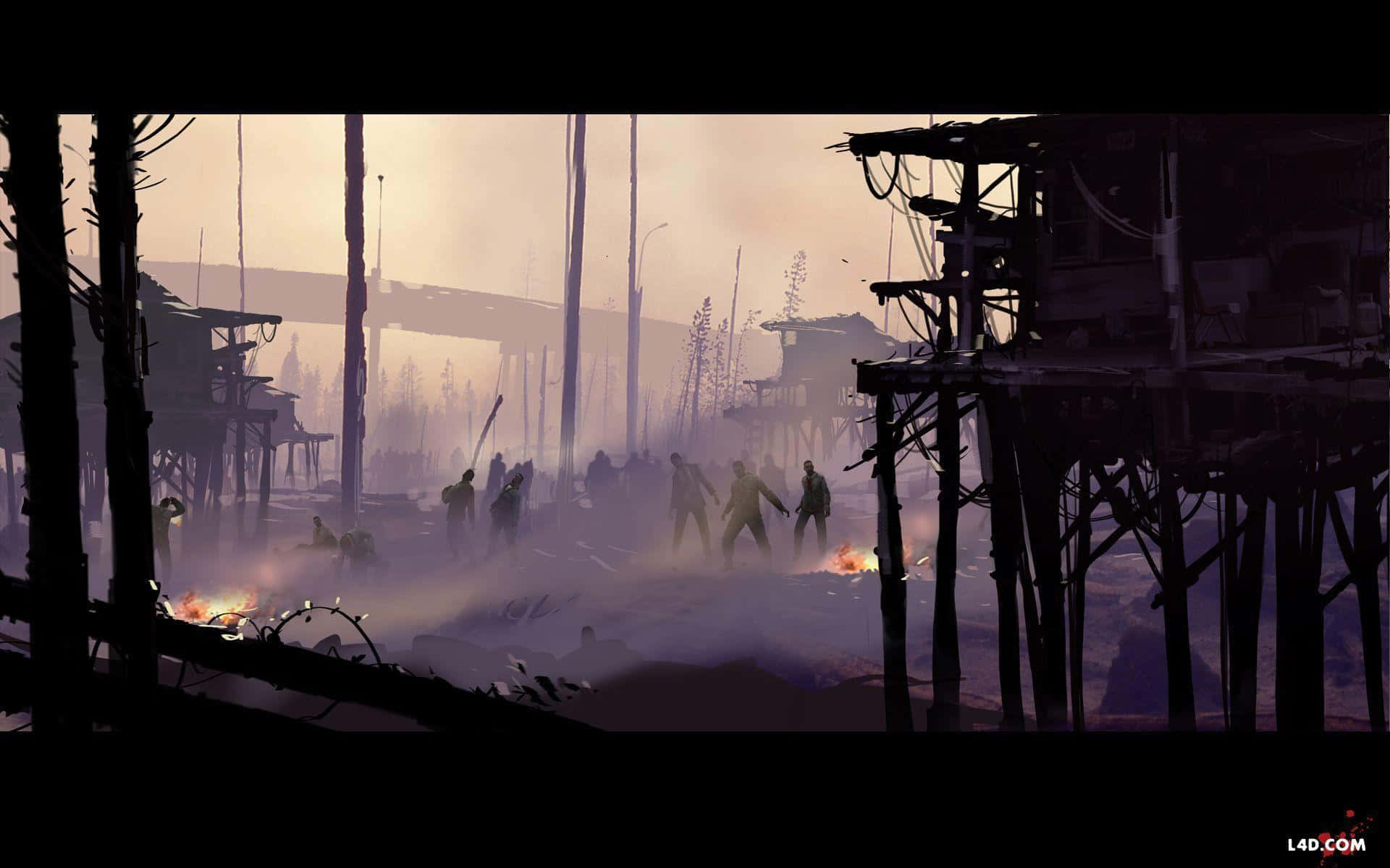 Post-war Scene From Left 4 Dead 2 Background