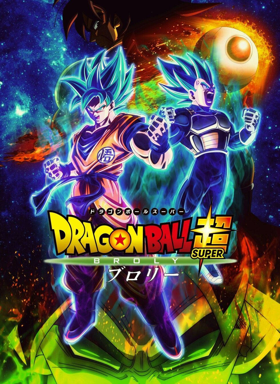 Poster Dragon Ball Super Broly Movie Background