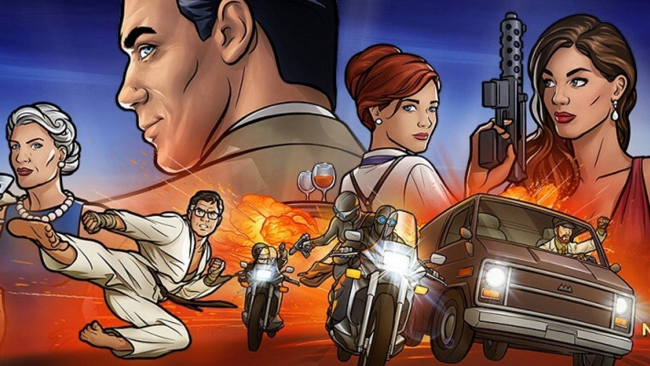 Poster Of Archer Characters Background