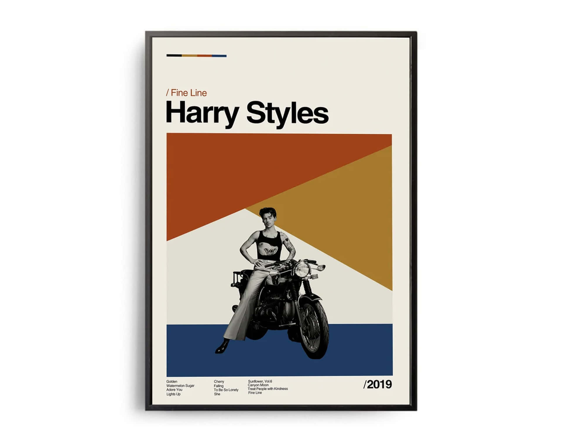 Poster Of Fine Line Harry Styles Album Cover Background