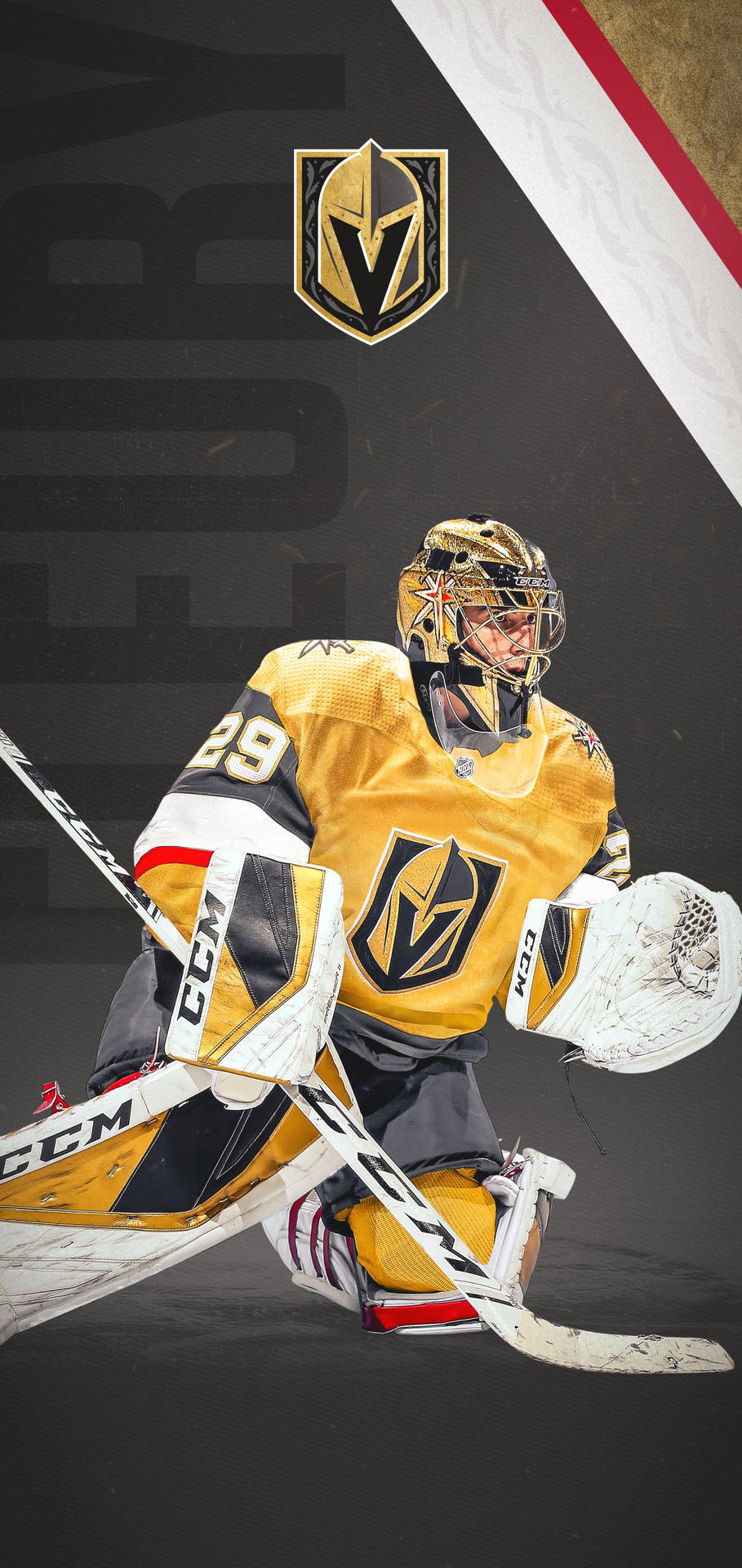 Poster Of Goaltender Marc Andre Fleury Background