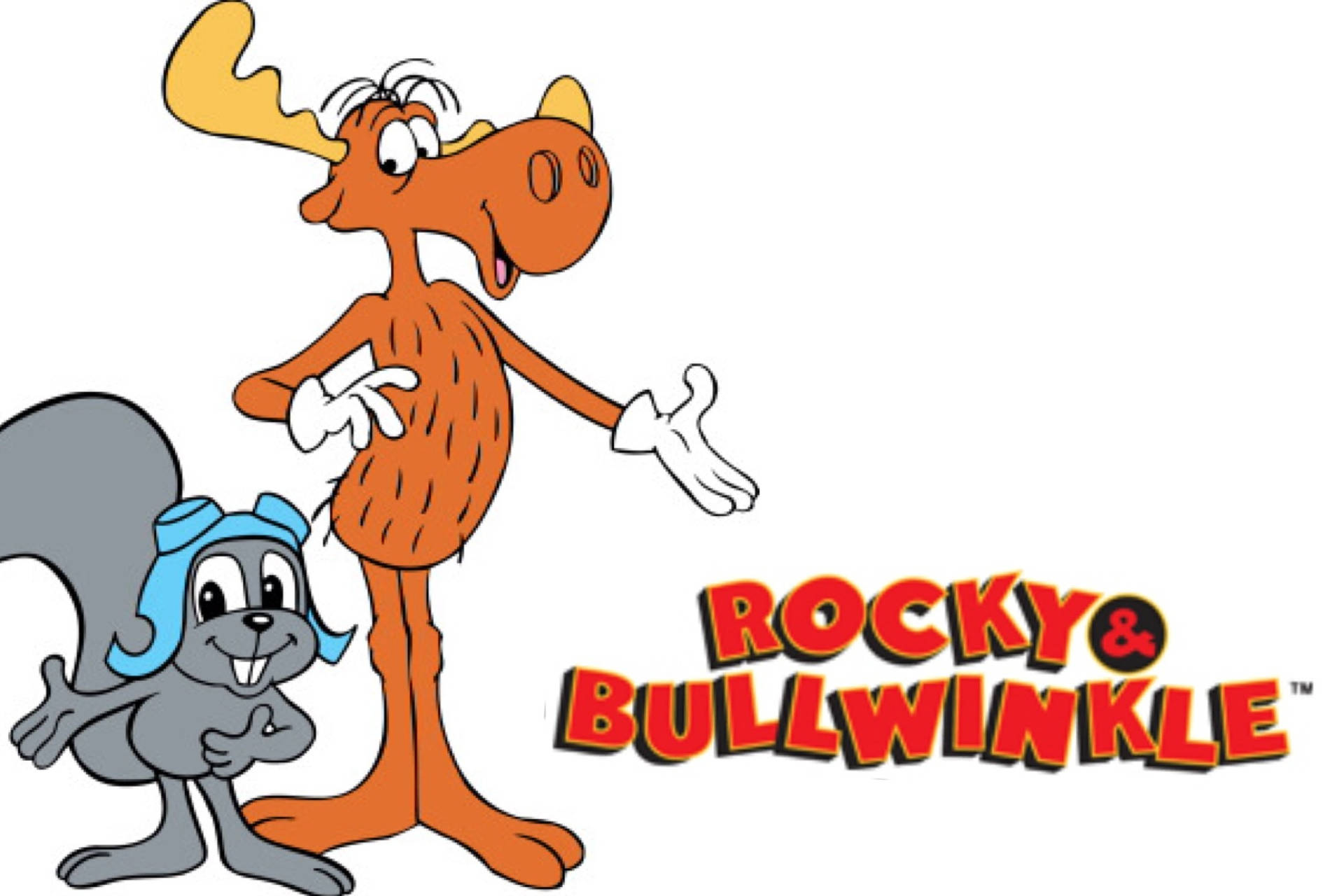 Poster Of Rocky And Bullwinkle Background