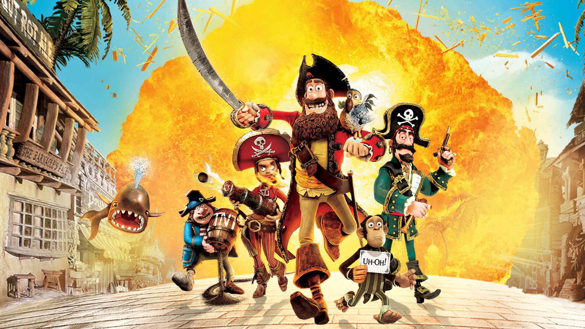 Poster Of The Pirates Band Of Misfits Background
