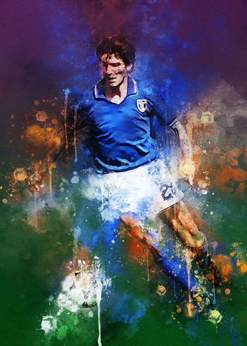 Poster Personalized Paolo Rossi Background