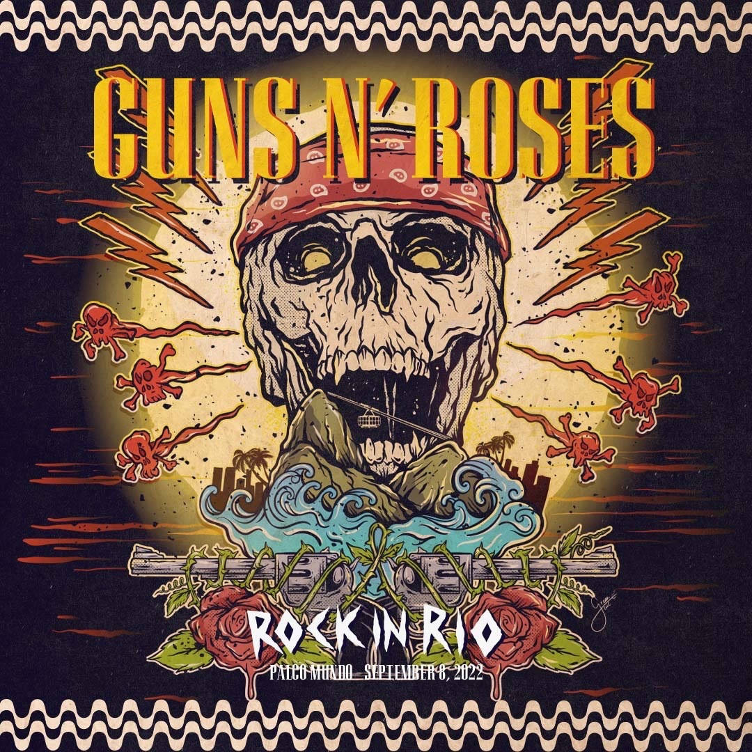 Poster September Guns N Roses Many Background