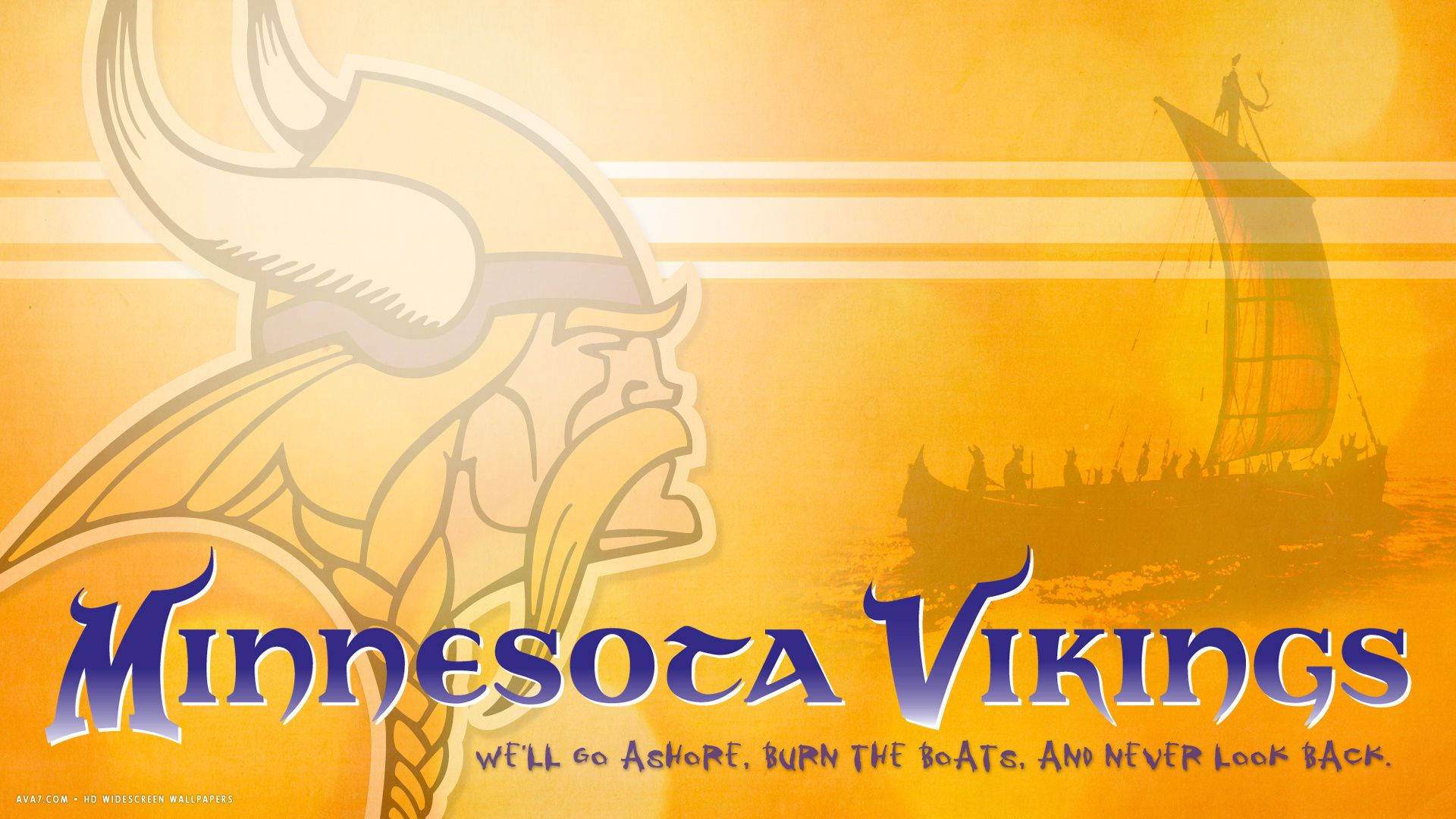 Poster Slogan Of Minnesota Vikings Background