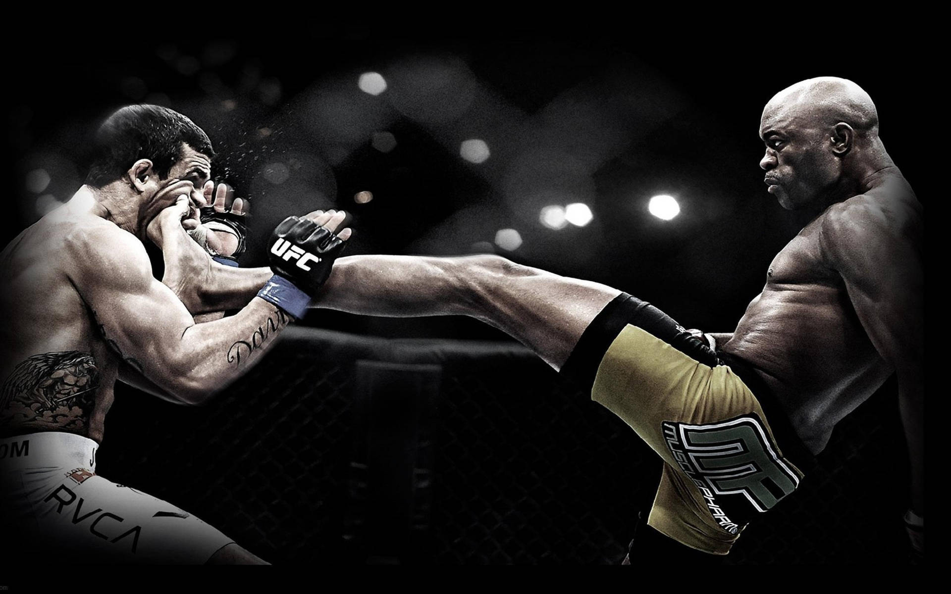 Poster Ufc Vitor Belfort Versus Anderson Silva Wall Art 4k Background