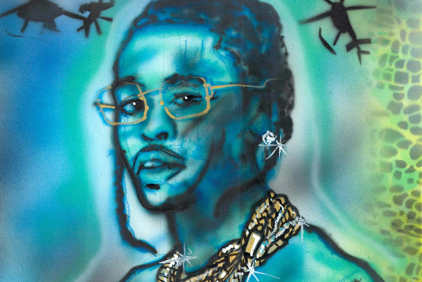 Posthumous Pop Smoke Drawing Background