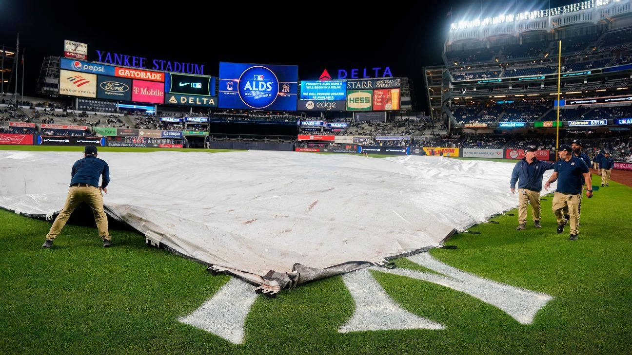 Postponed Game At Yankee Stadium Background