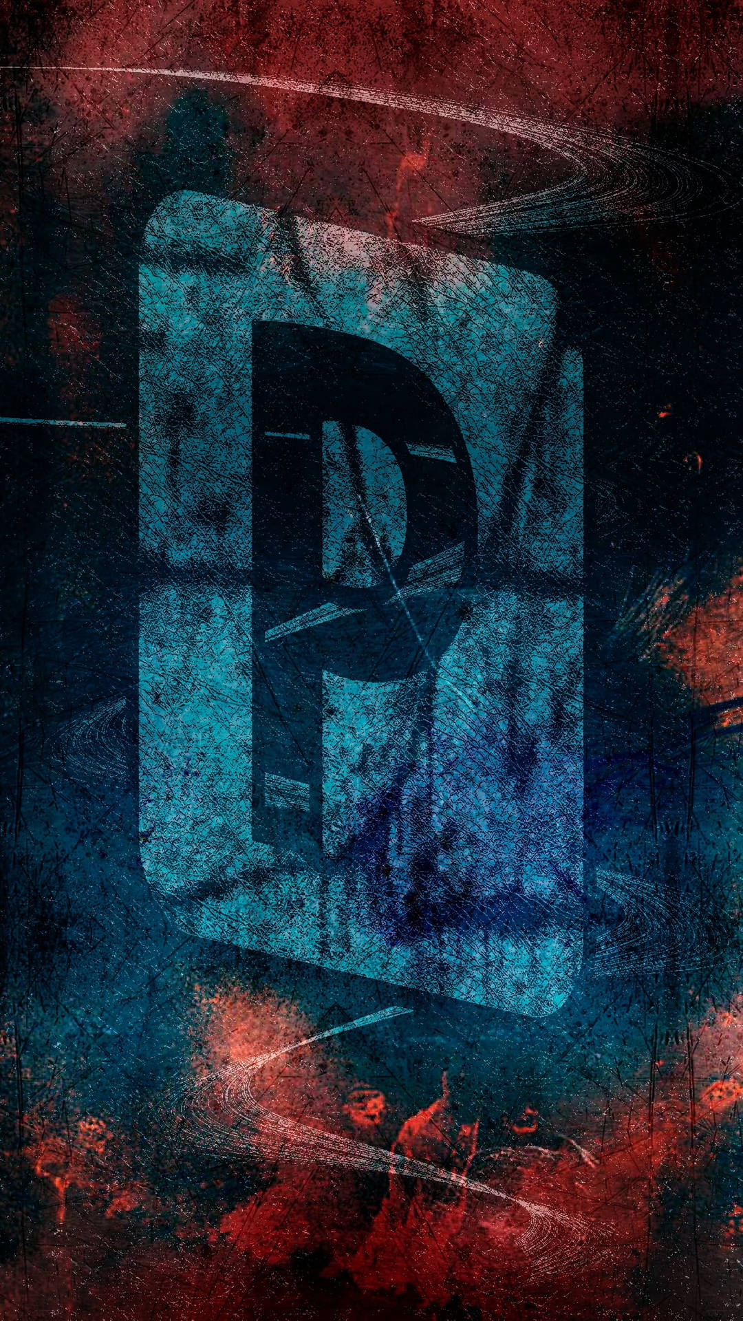Potent And Powerful 'p': A Grungy Letter P Artwork Background