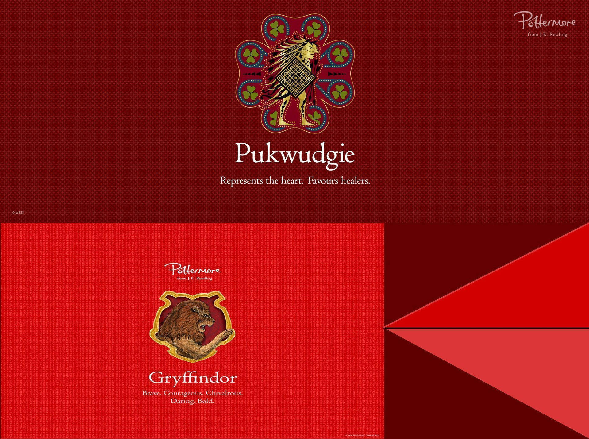 Pottermore Gryffindorand Pukwudgie Houses