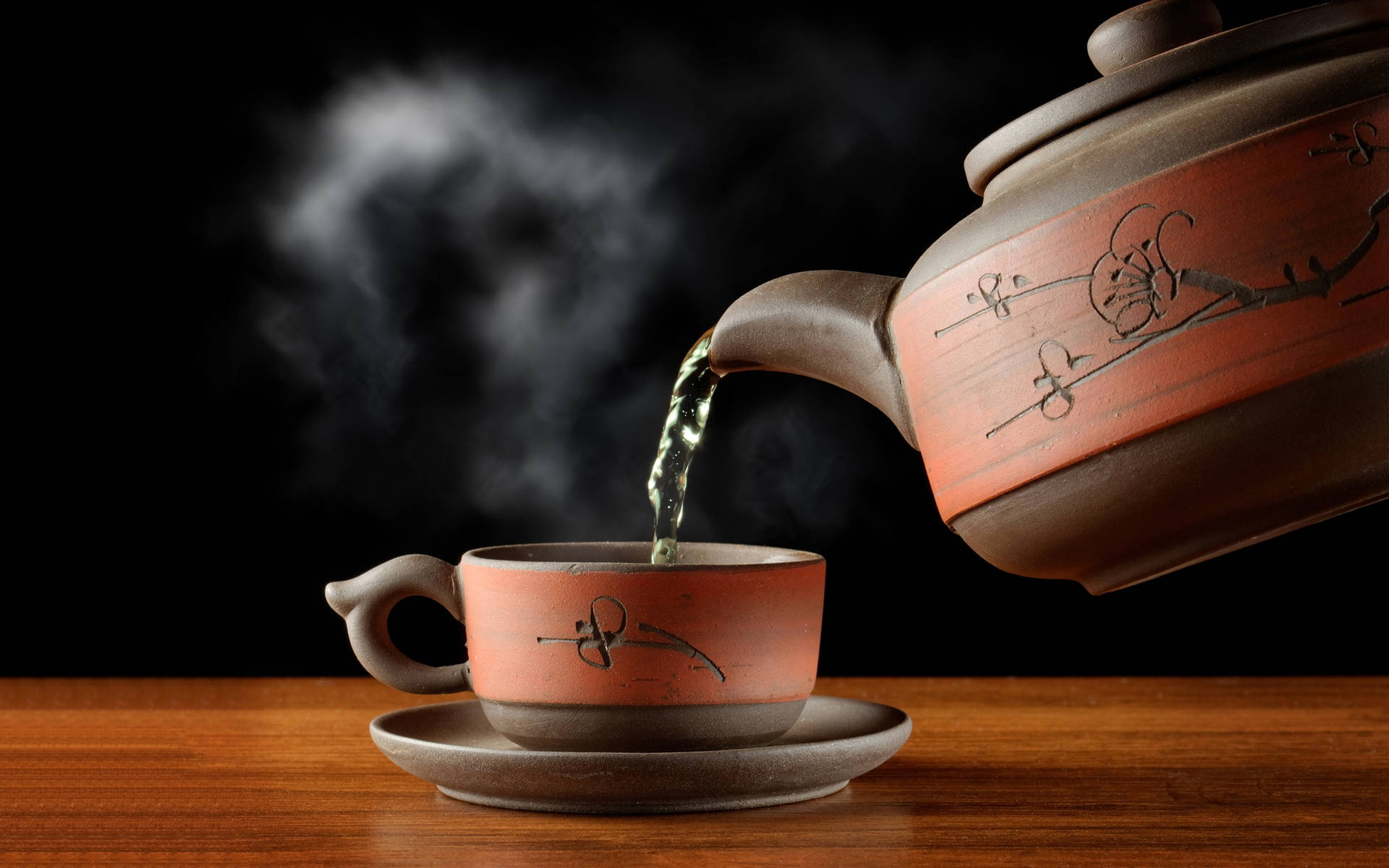 Pouring Tea Background