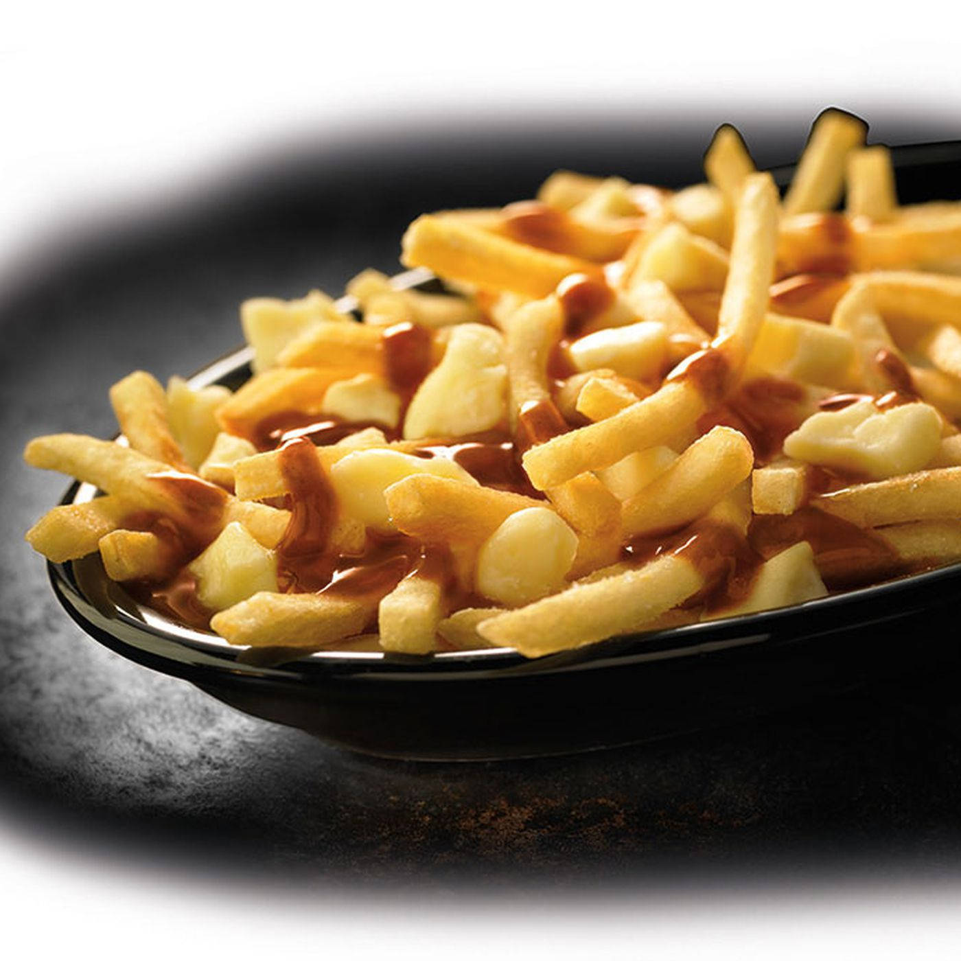 Poutine Slight Gravy Drizzle Background