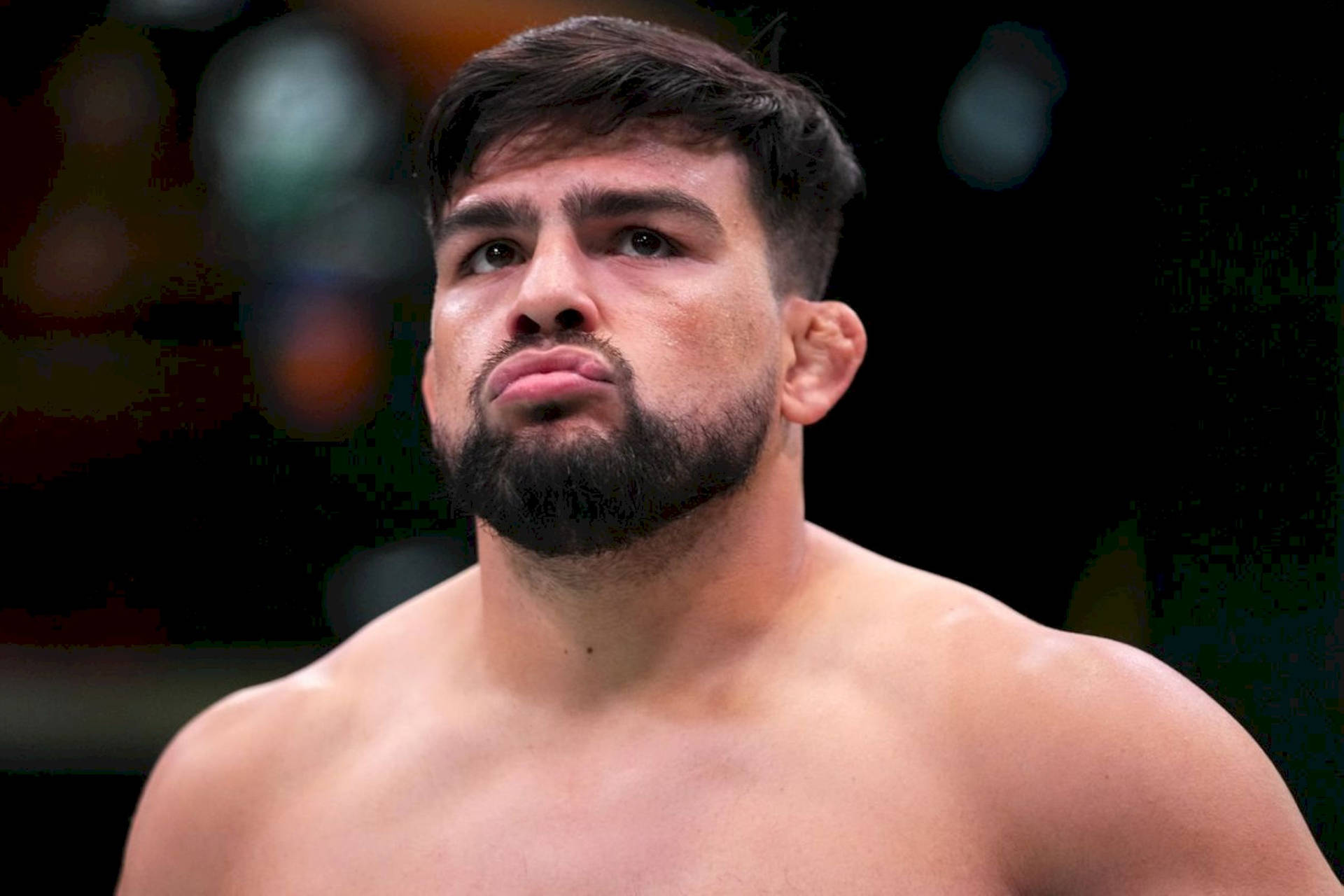 Pouting Kelvin Gastelum Background