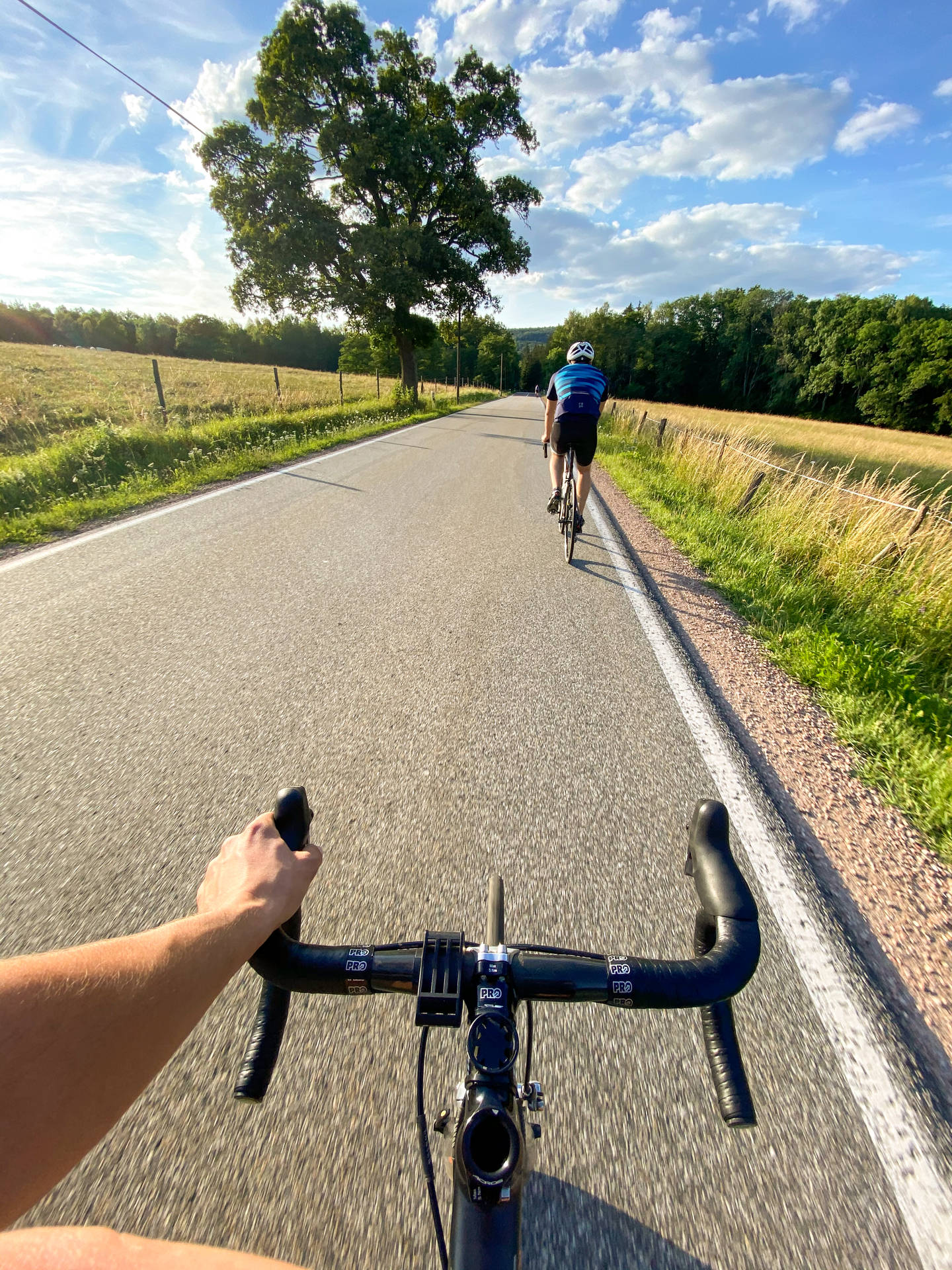 Pov Cycling Country Field Road