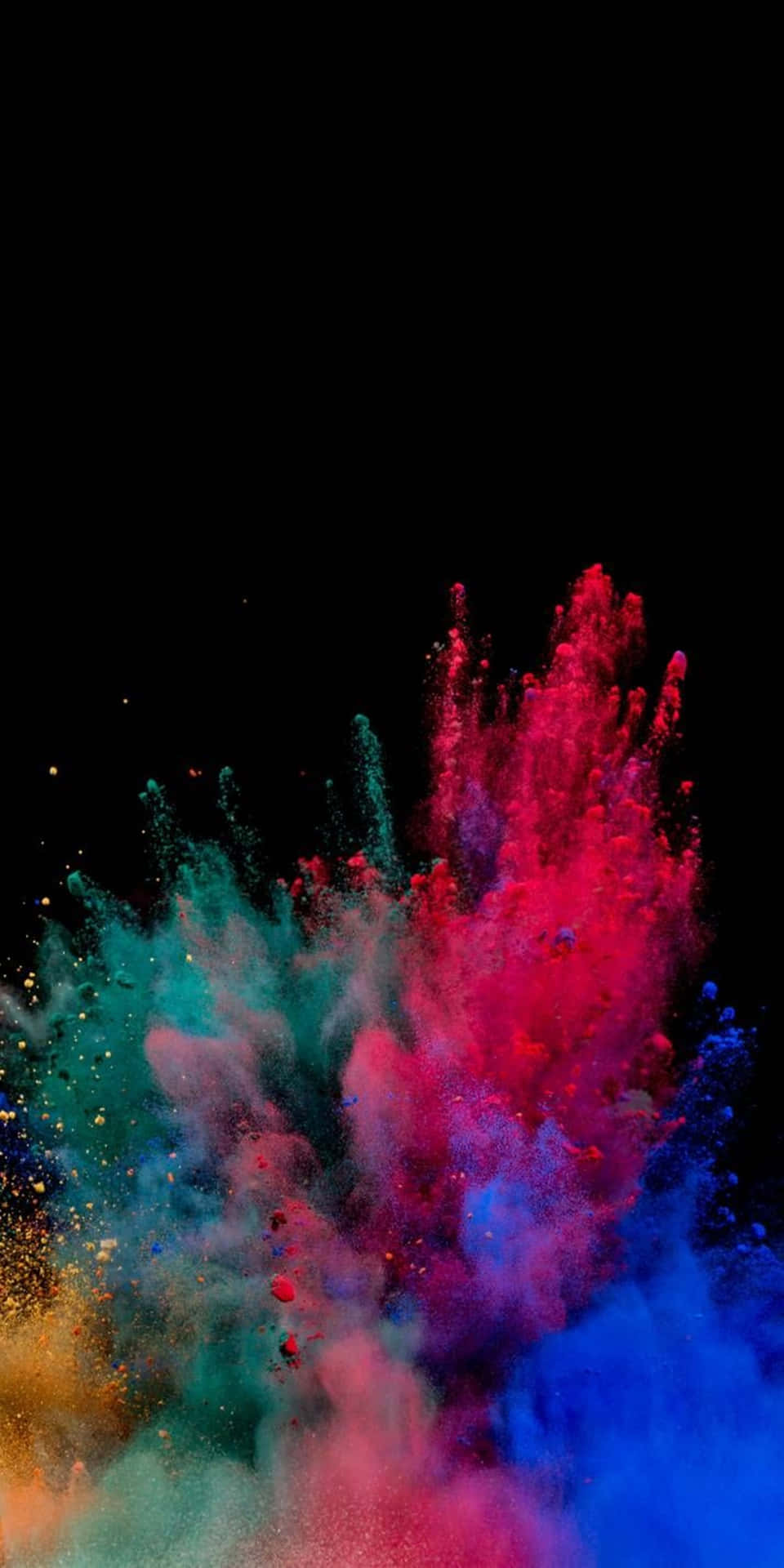 Powder Splash Colorful 4k Phone Background