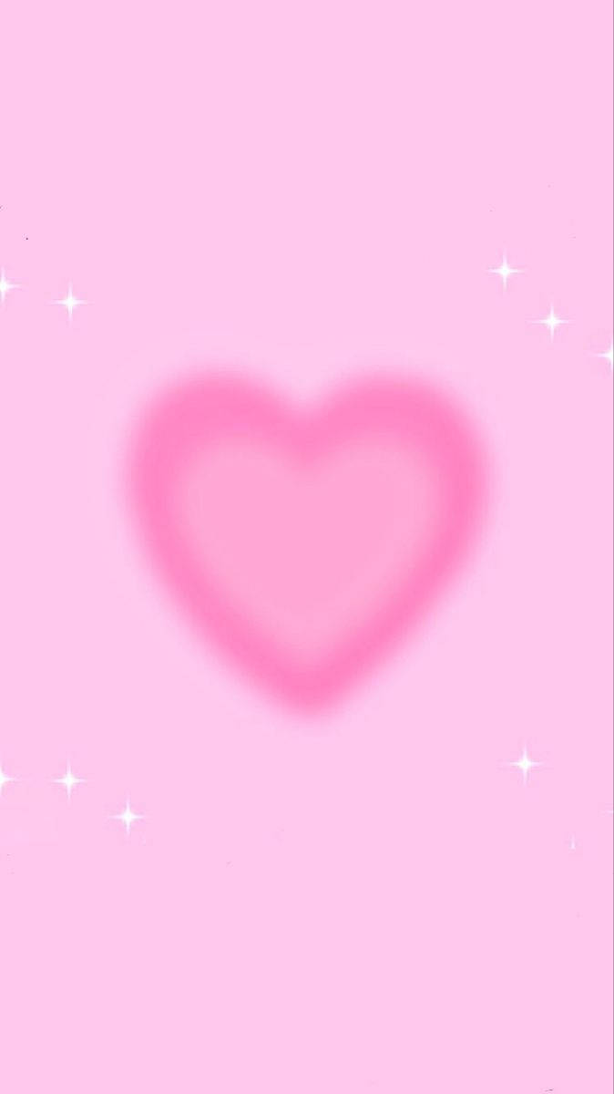 Powdery Pink Heart Background