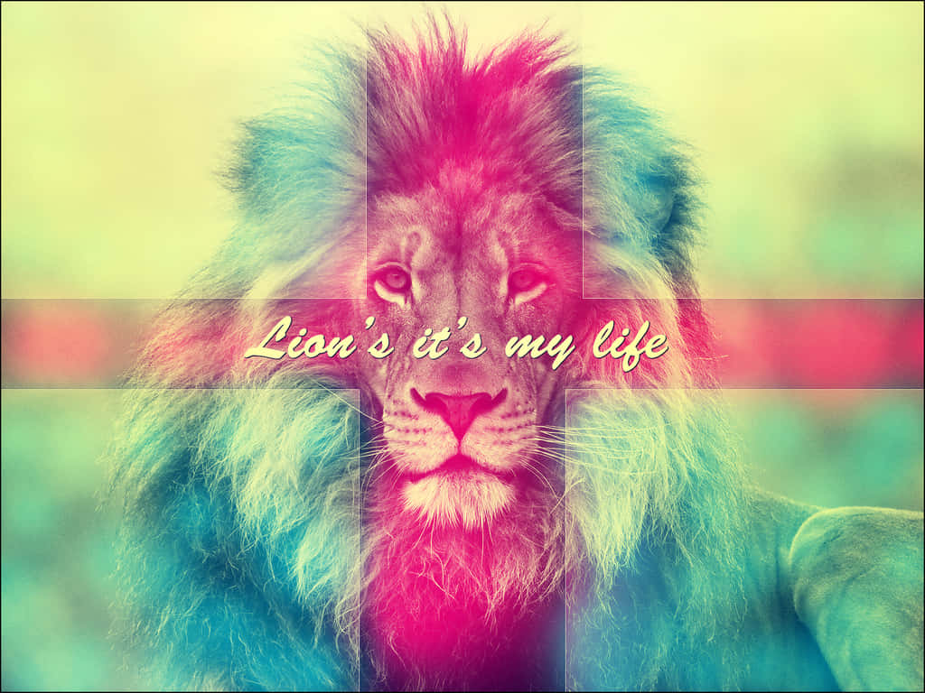 Power And Grace Found In The Form Of A Majestic Abstract Lion Background