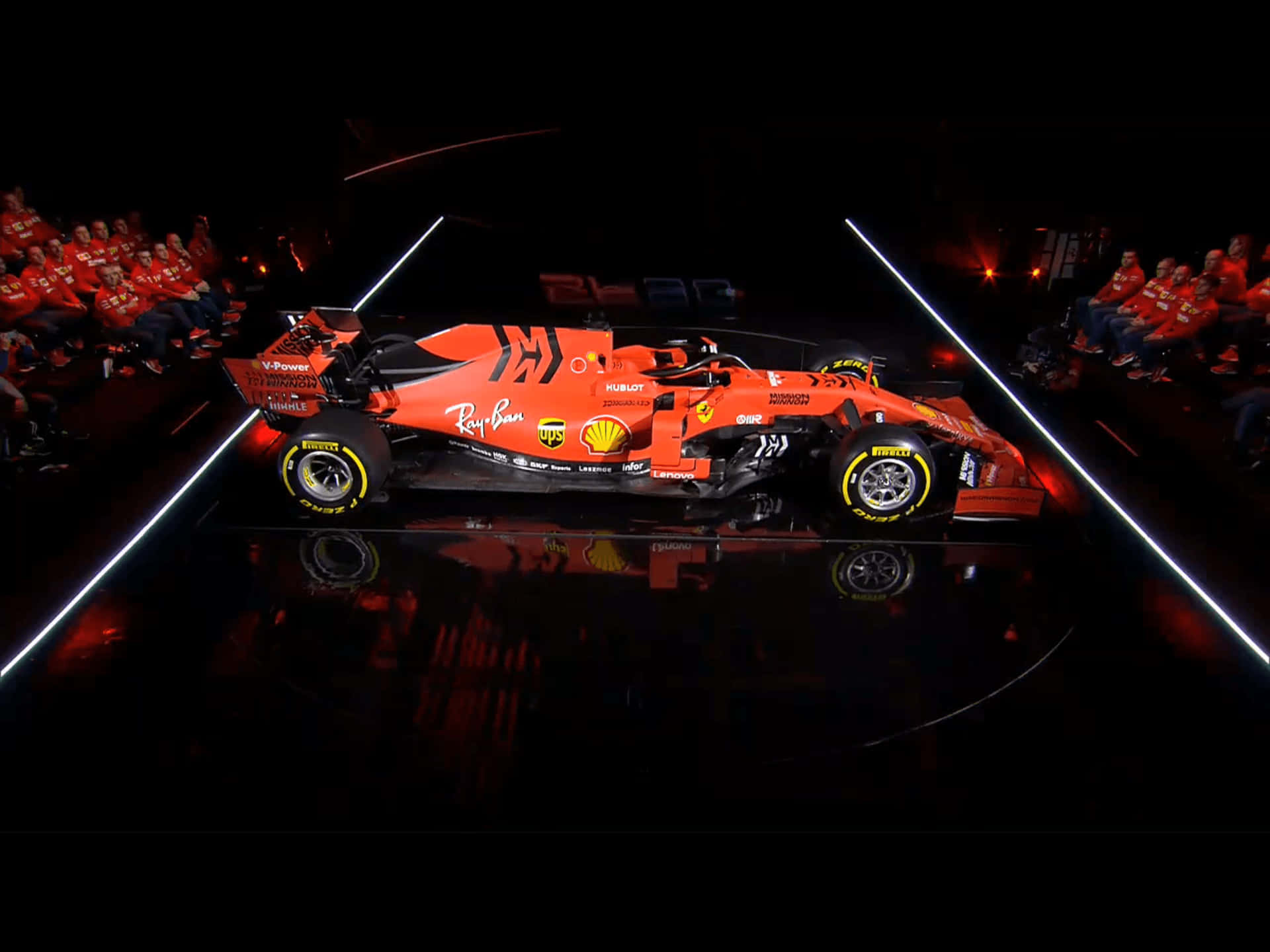 Power And Speed Personified - Ferrari F1 2019 Background