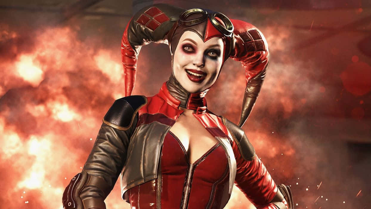 “power At Your Fingertips: Harley Quinn In Injustice 2” Background