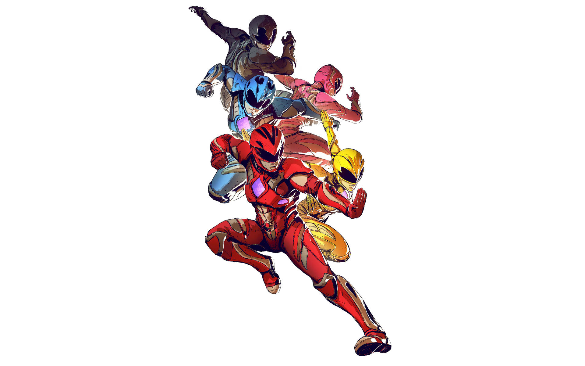 Power Rangers 2017 Art Background