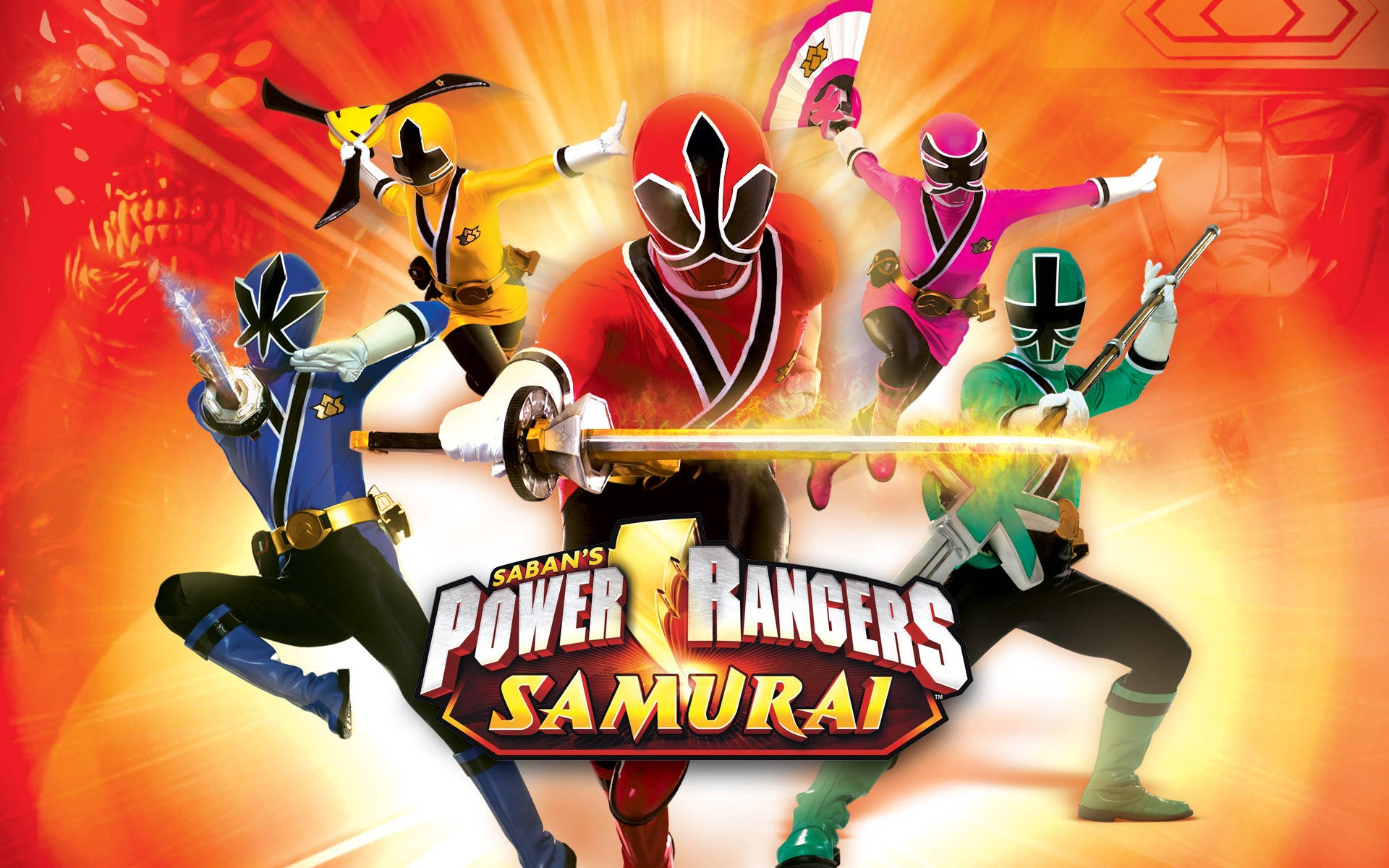 Power Rangers Samurai Poster Background