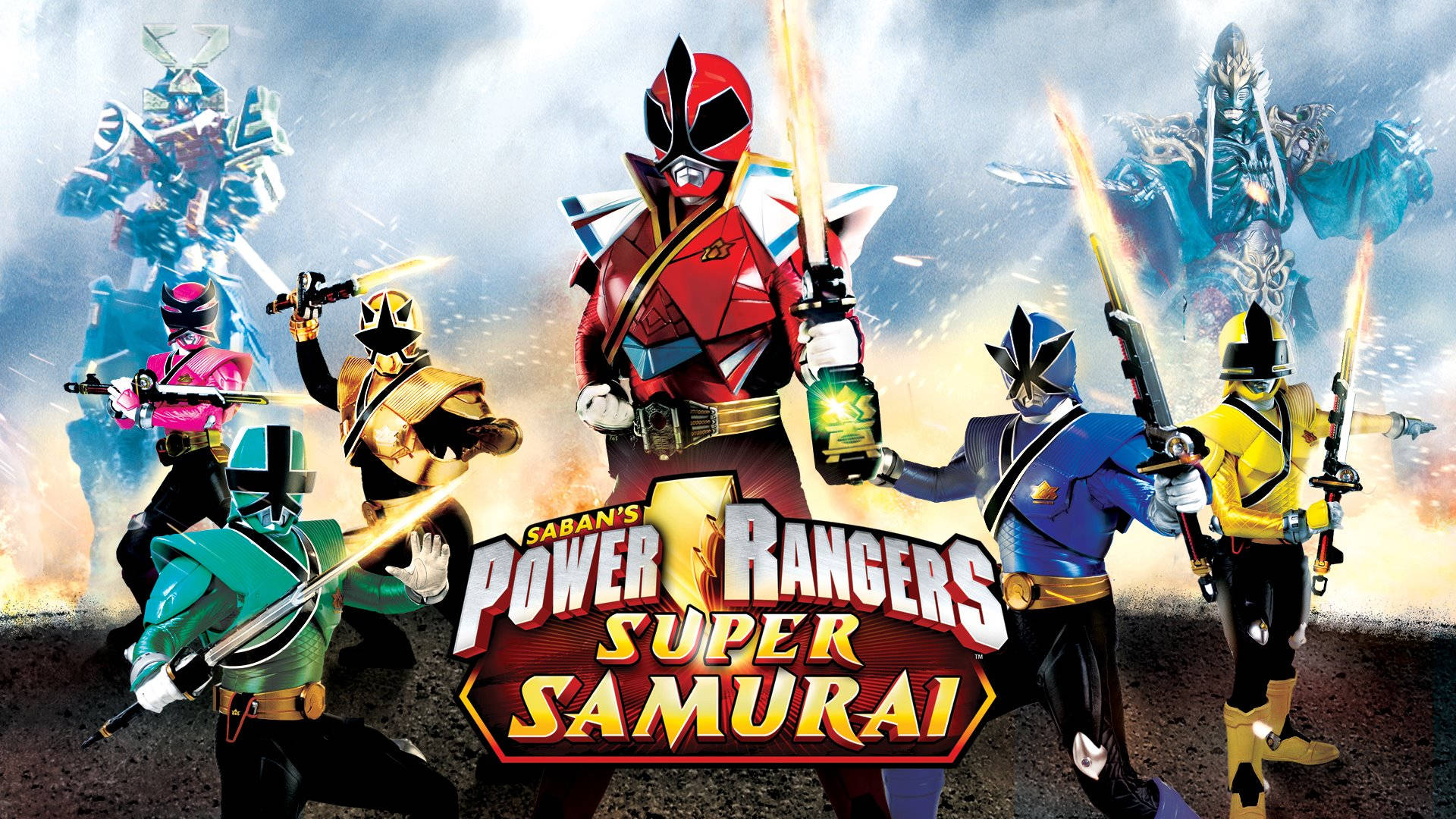 Power Rangers - The Mighty Super Samurai Force Background