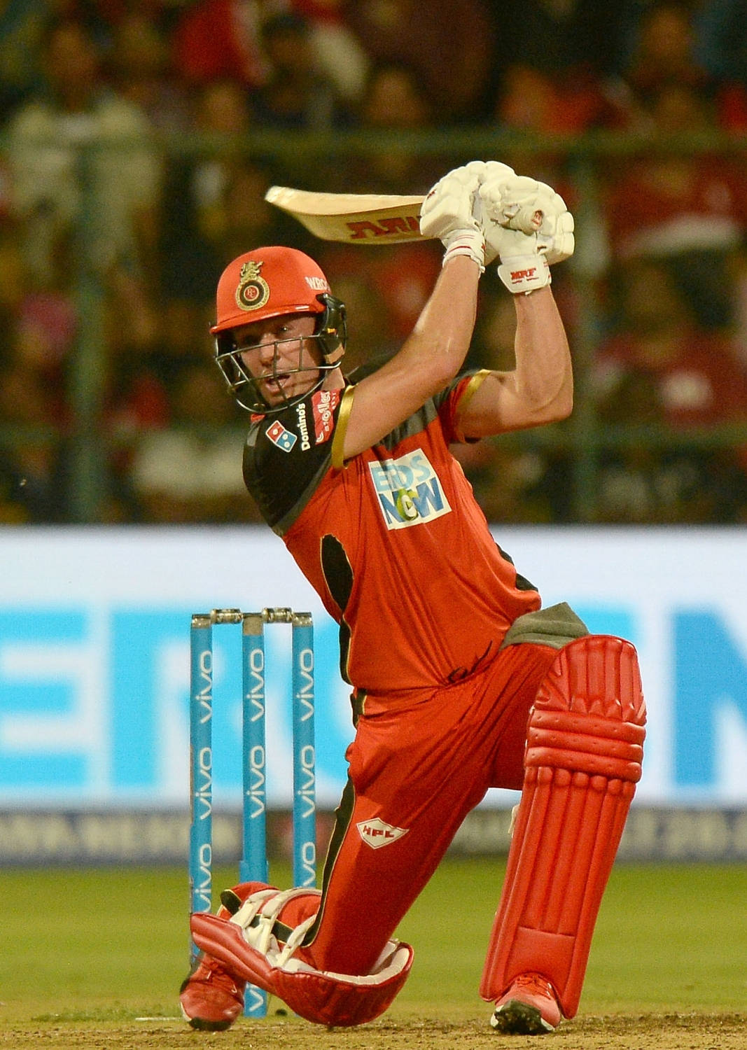 Power Stance - The On-field Strength Of Ab De Villiers In Rcb Gear
