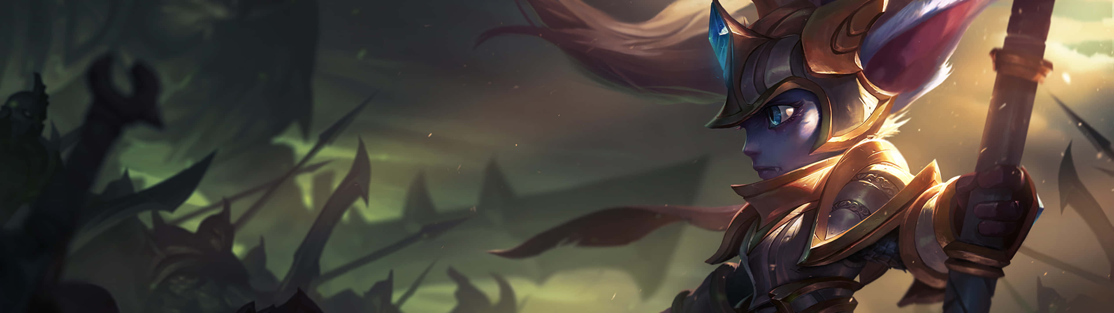 Powerful 3840x1080 League Of Legends Background