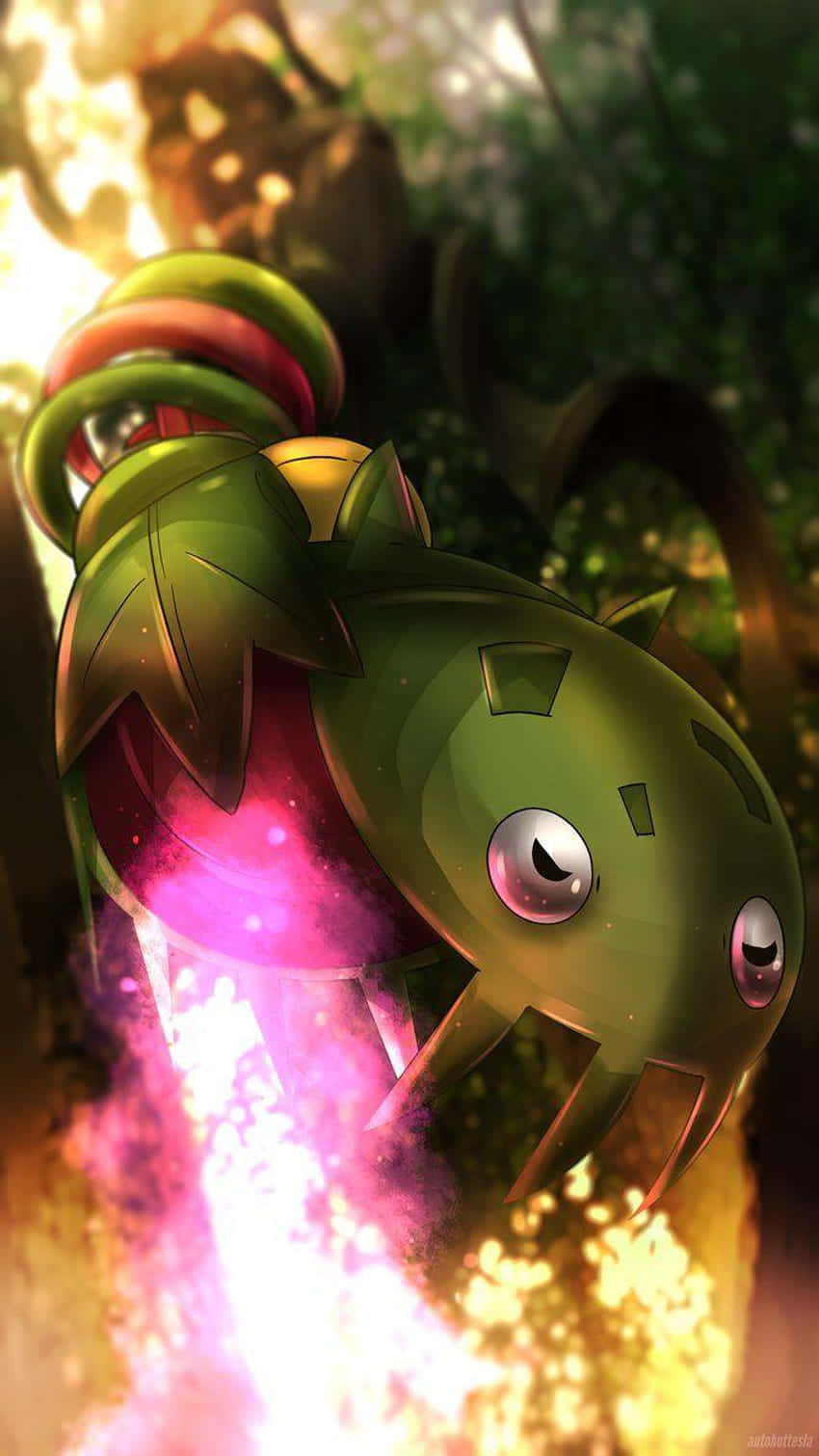 Powerful Acid Attack Of Carnivine Background