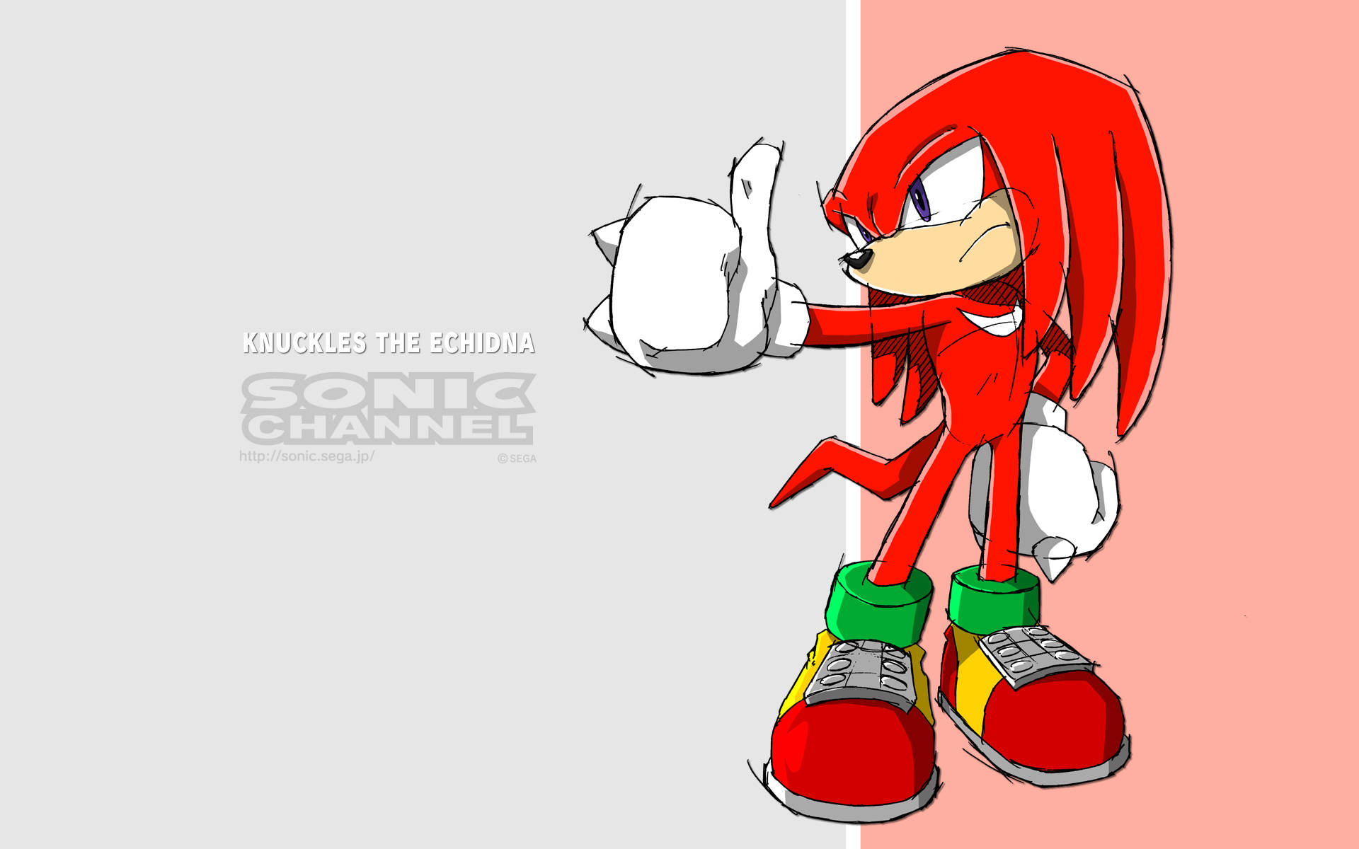 Powerful And Impressive Knuckles The Echidna Background