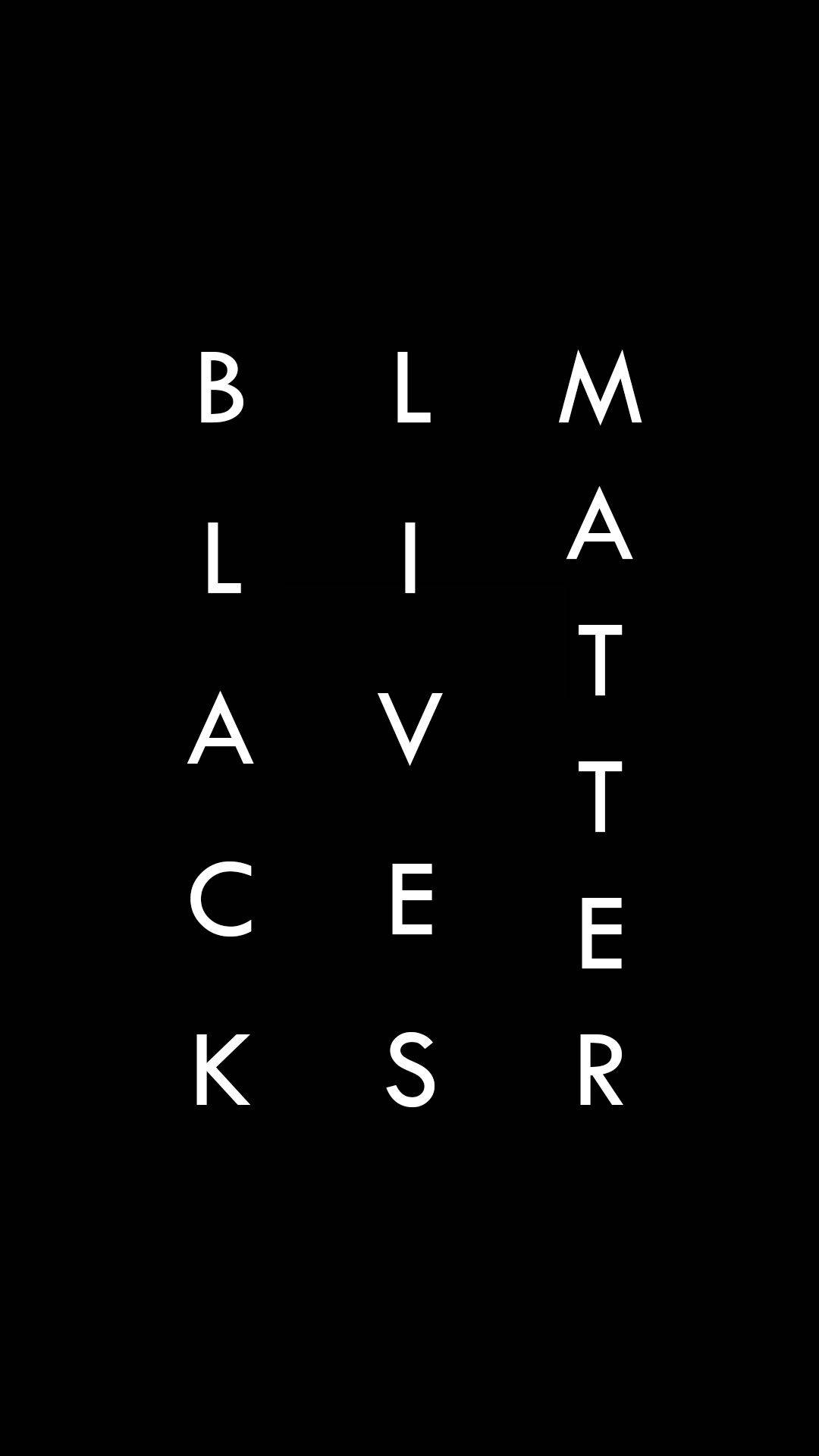 Powerful Black Lives Matter Signage Background