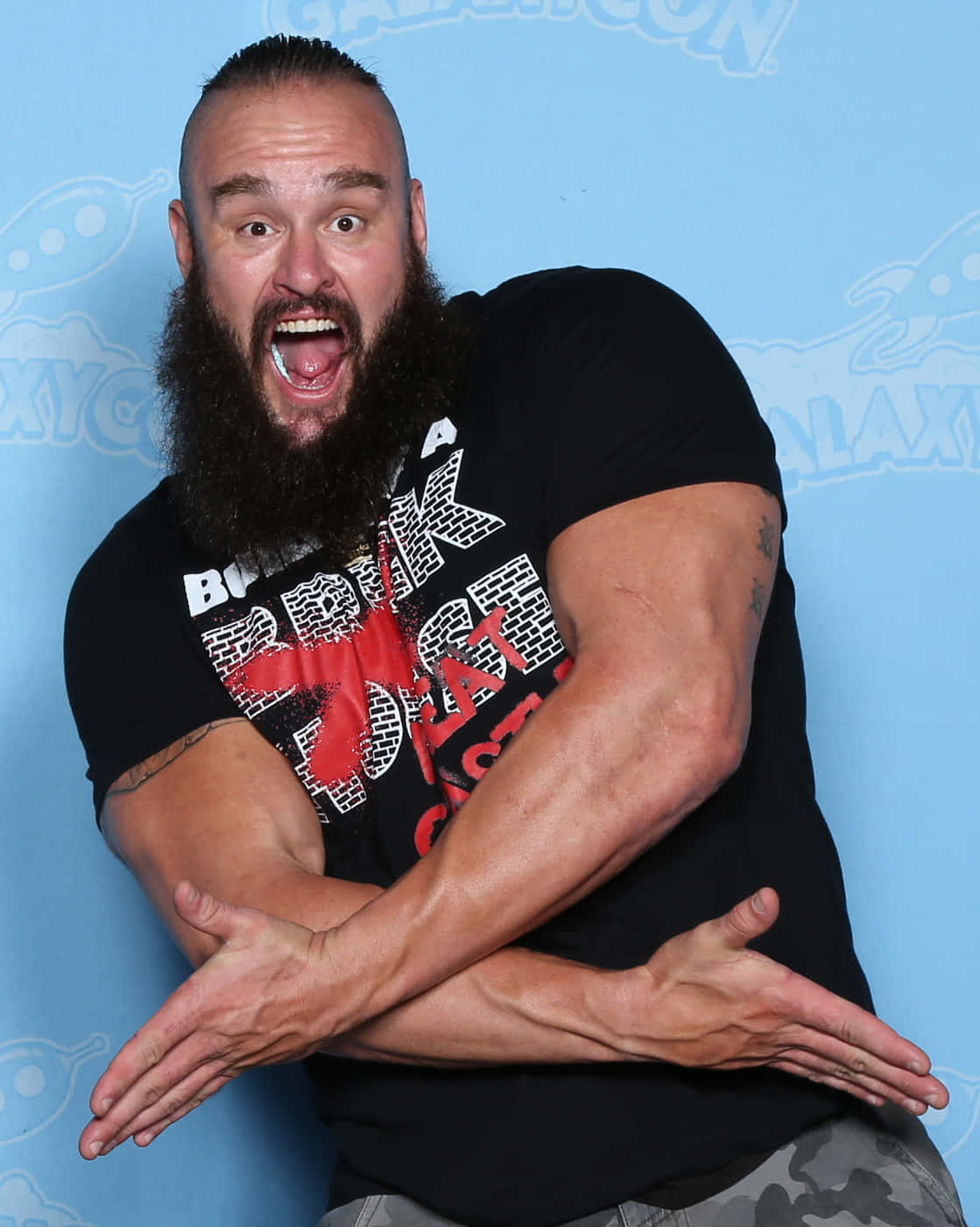 Powerful Braun Strowman In Action Background