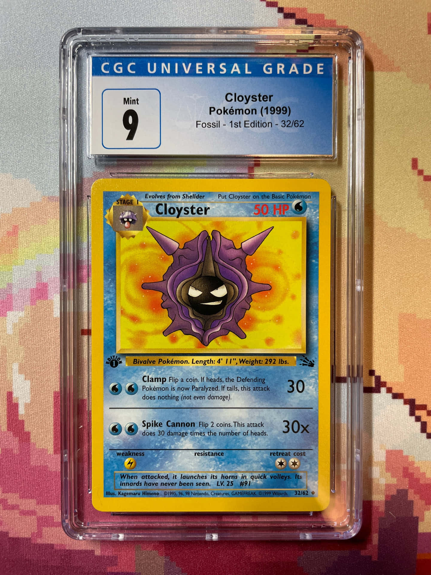 Powerful Cloyster In Action Background