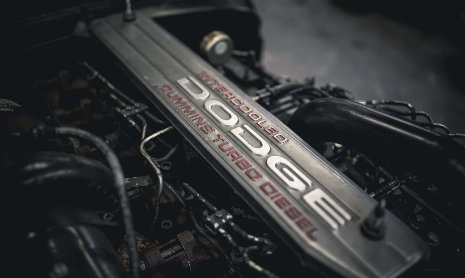 Powerful Cummins Engine Background