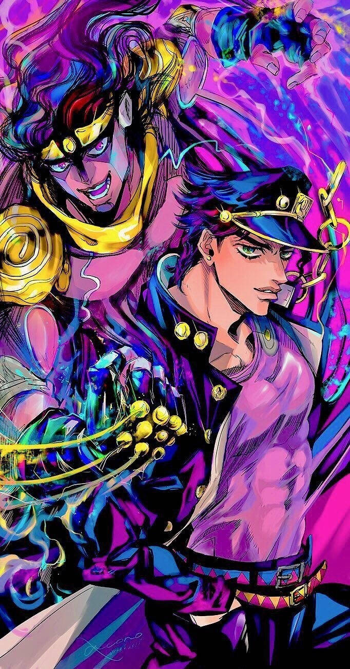 Powerful Jotaro Kujo Of Jojo Iphone Background