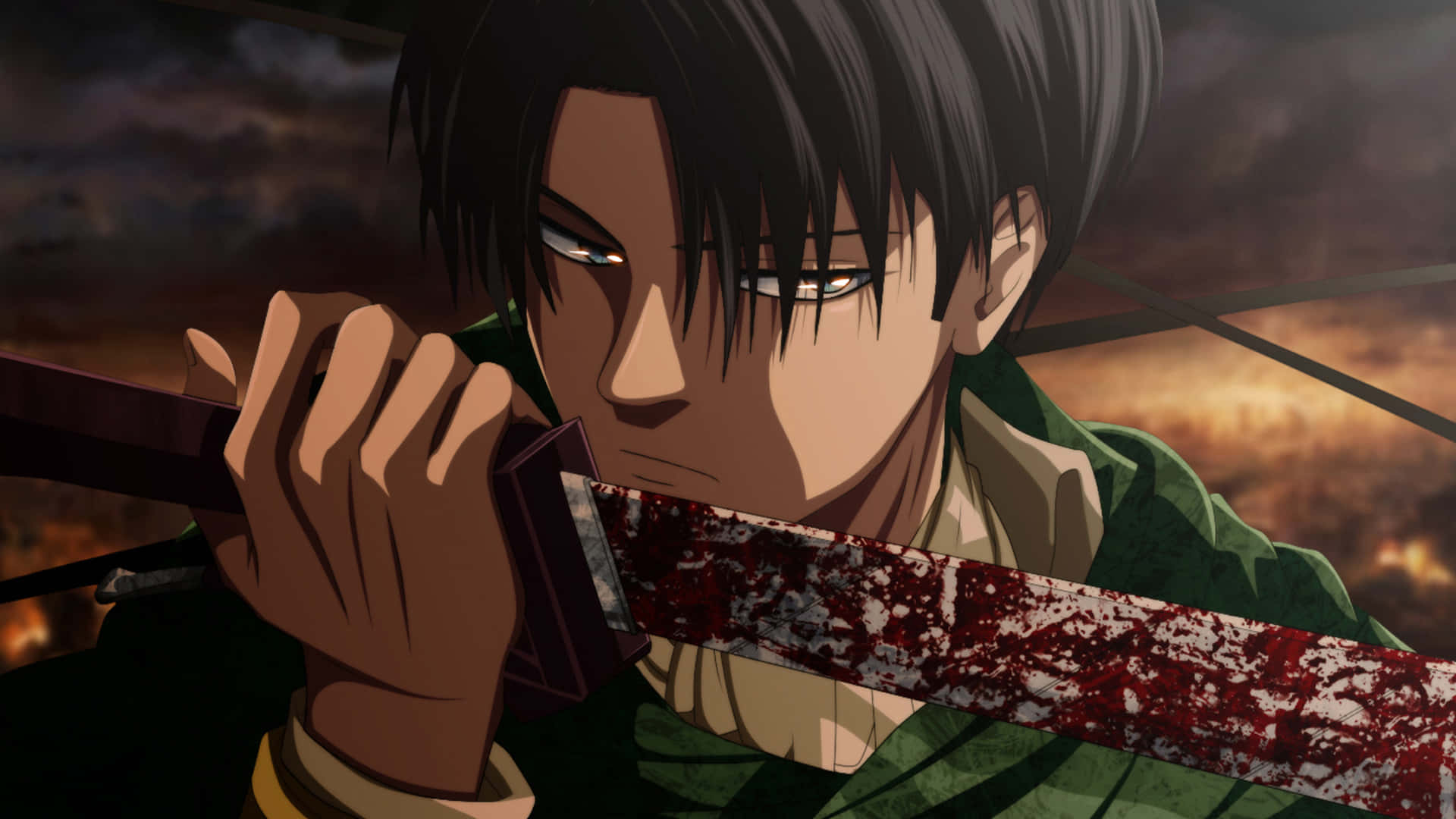 Powerful Levi Ackerman In Action