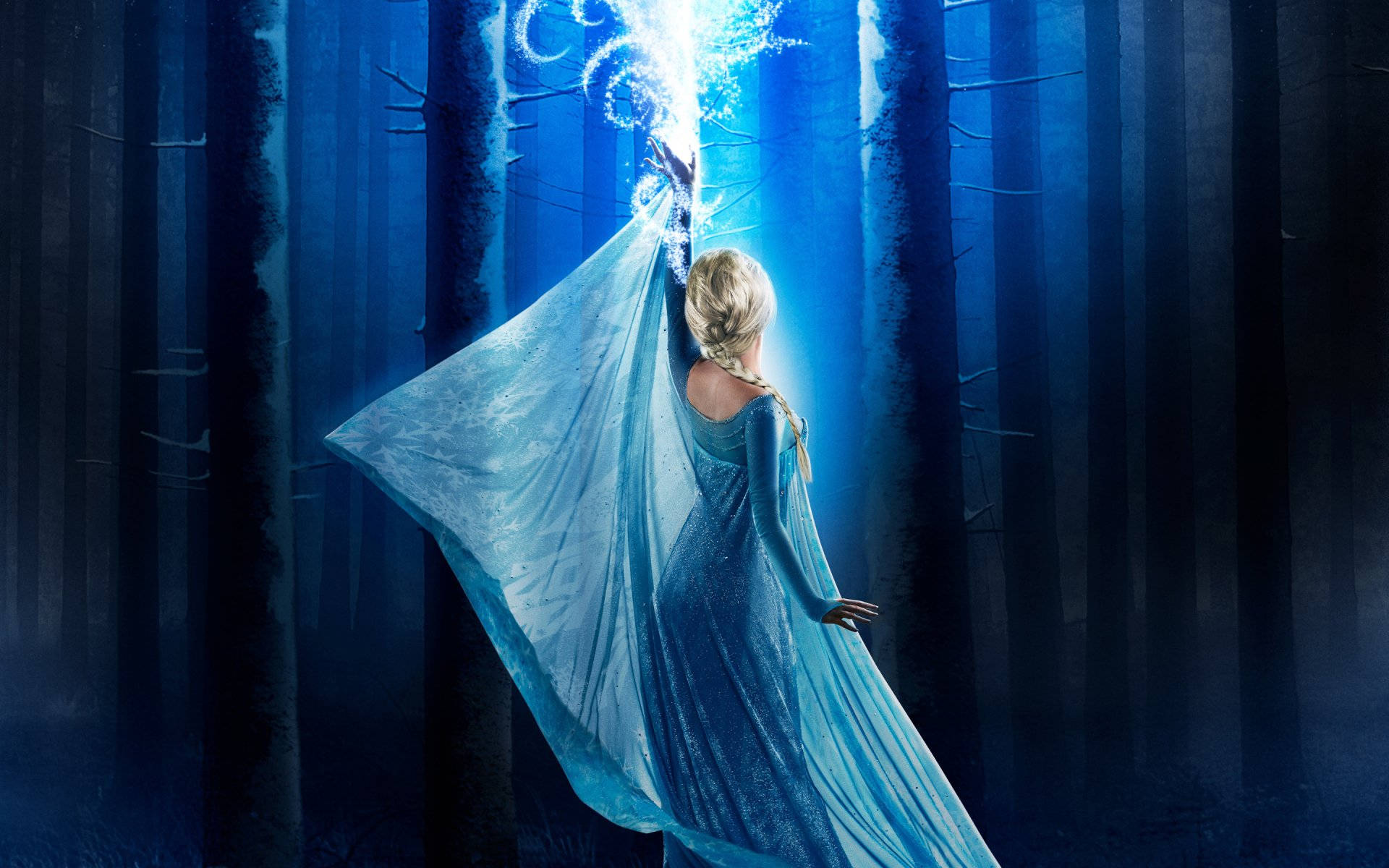 Powerful Live-action Elsa Background