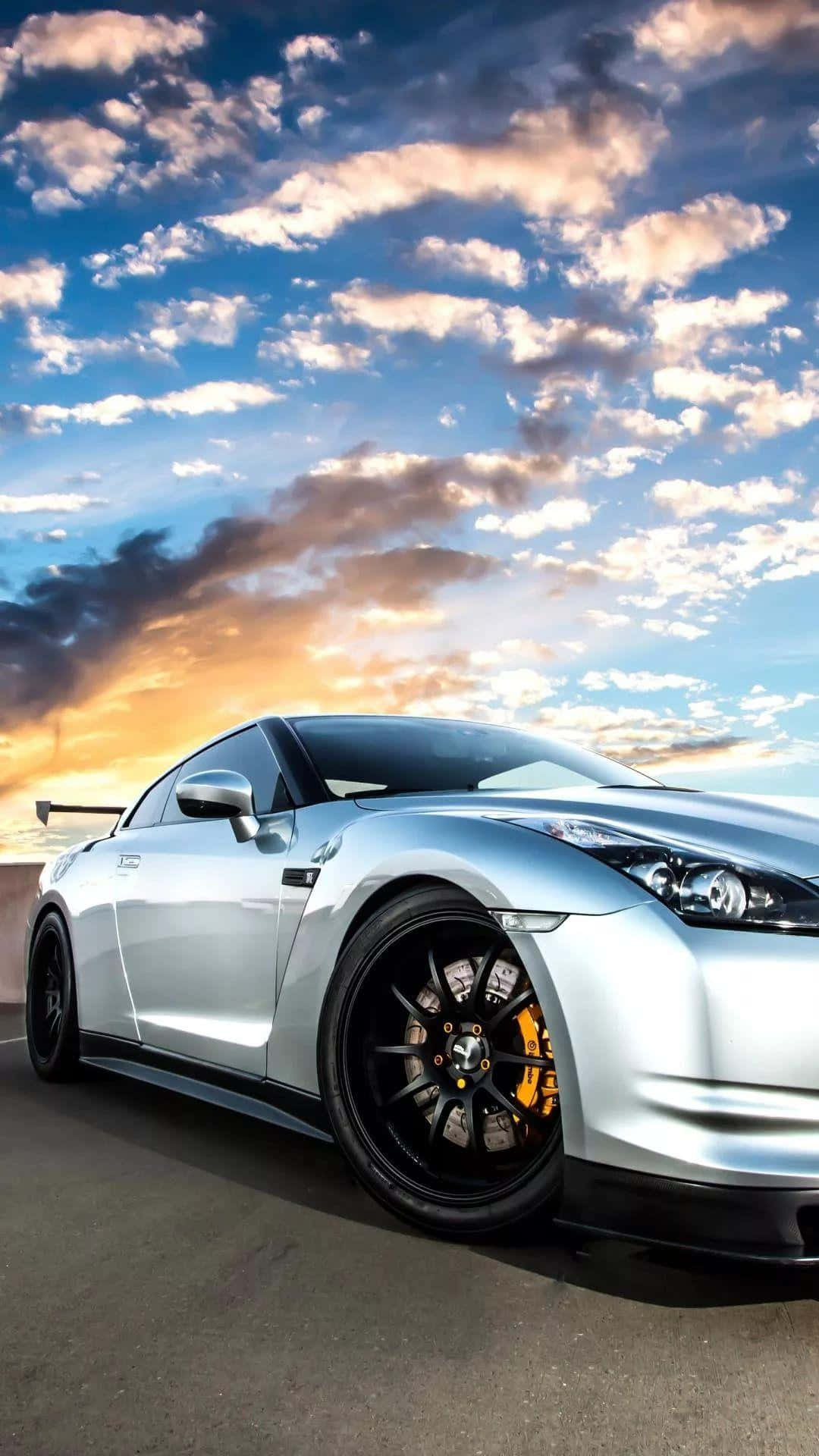 Powerful Performancethe Gtr Iphone Background