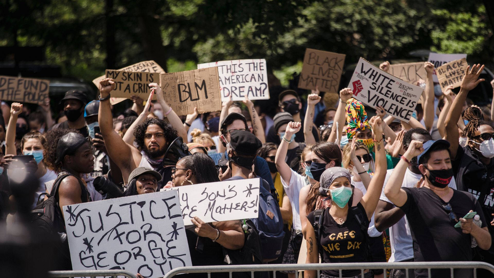 Powerful Protest For Justice - George Floyd