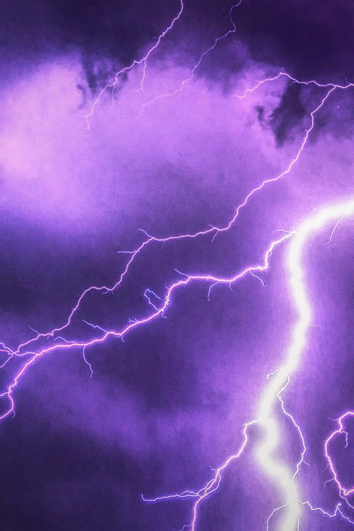 Powerful Purple Lightning