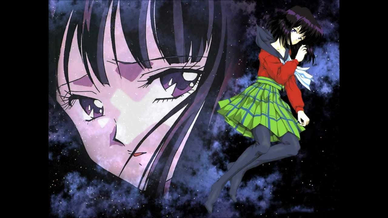 Powerful Sailor Saturn In Full Bloom! Background